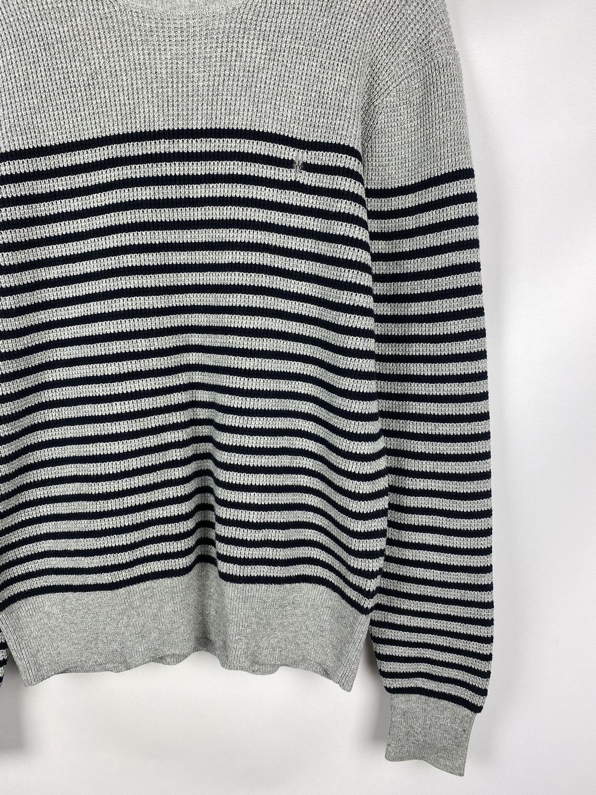 Allsaints × Japanese Brand Allsaints Trias Breton Crew Neck striped sweater pullover Size US L / EU 52-54 / 3 - 6 Thumbnail