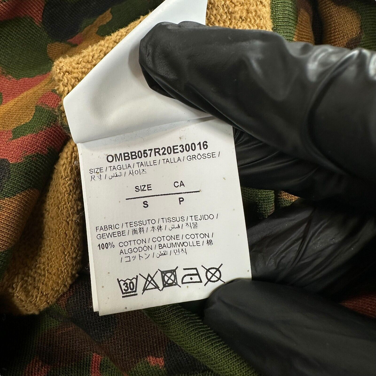 Off-White Off-White Size S Giant Oversized Woodland Camo Hoodie Peace Size US S / EU 44-46 / 1 - 4 Thumbnail