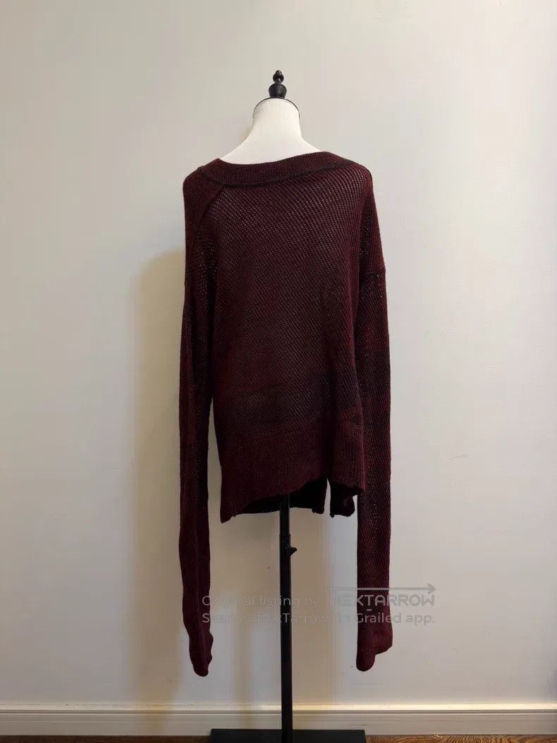 Vivienne Westwood Vivienne Westwood Burgundy Knit Cardigan Oversize Size XL / US 12-14 / IT 48-50 - 2 Thumbnail