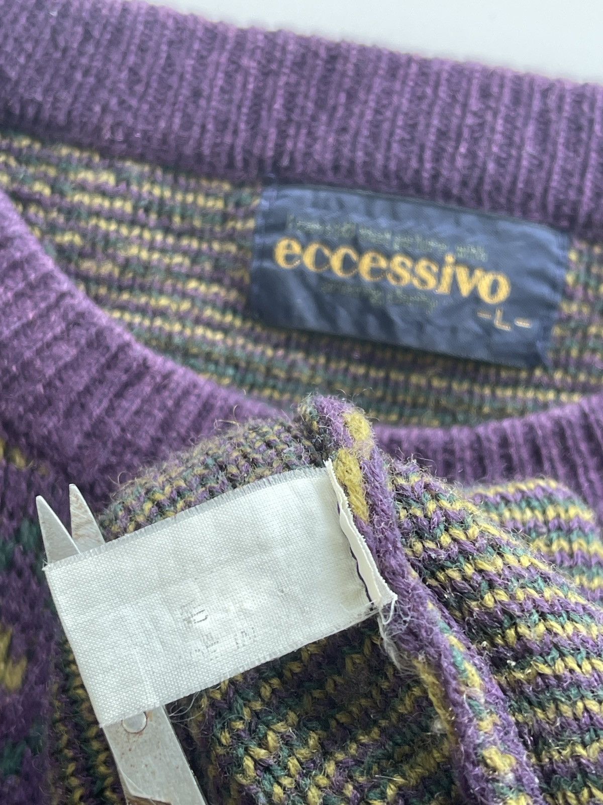 Japanese Brand Vintage 80s Luxury Printed Jumper Knitwear Size US L / EU 52-54 / 3 - 5 Thumbnail