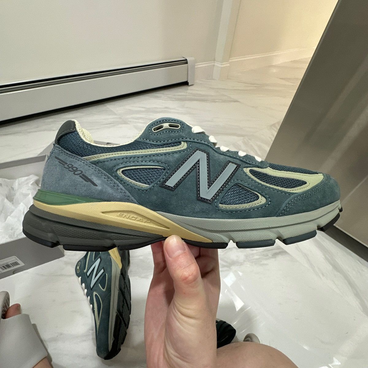 New balance 990v4 x auralee