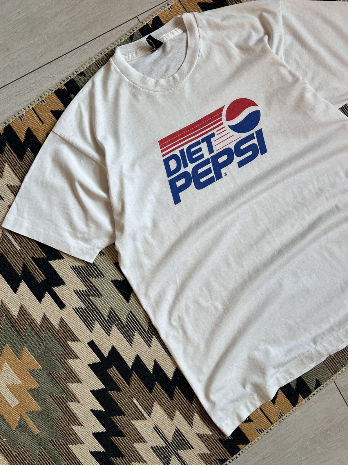 Vintage Diet Pepsi Logo Heather Single Stitch Promo Print T-Shirt Size US L / EU 52-54 / 3 - 2 Thumbnail