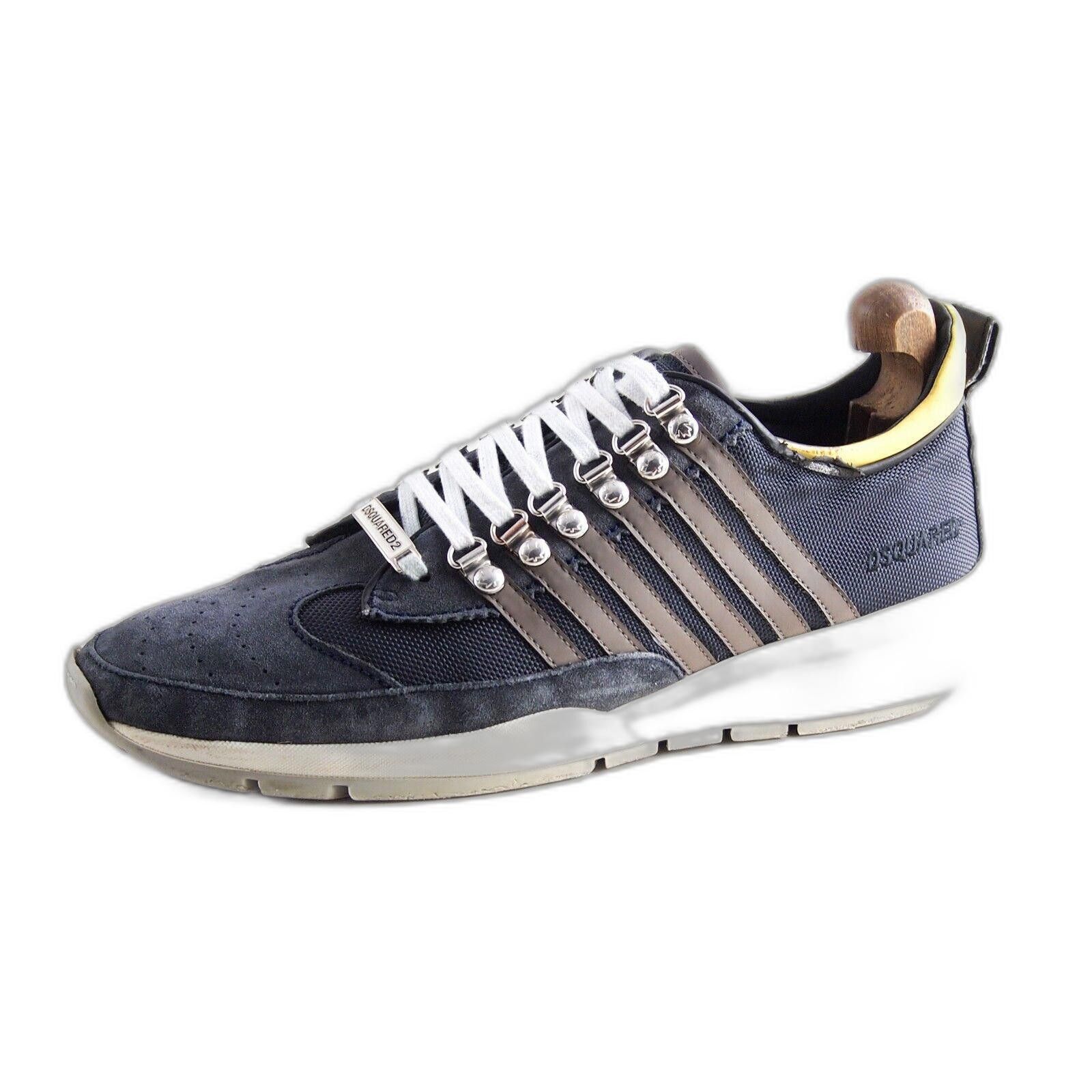 Dsquared2 Dsquared2 Low Top Sneakers Blue Suede Canvas US 11 EU 44 Size US 11 / EU 44 - 1 Thumbnail