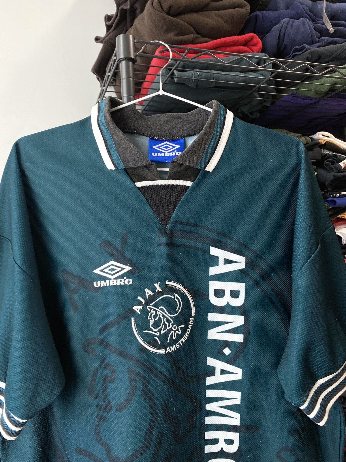 Umbro Rare! 1995 1996 Vintage Umbro Ajax Soccer Jersey T Shirt Size US L / EU 52-54 / 3 - 2 Thumbnail