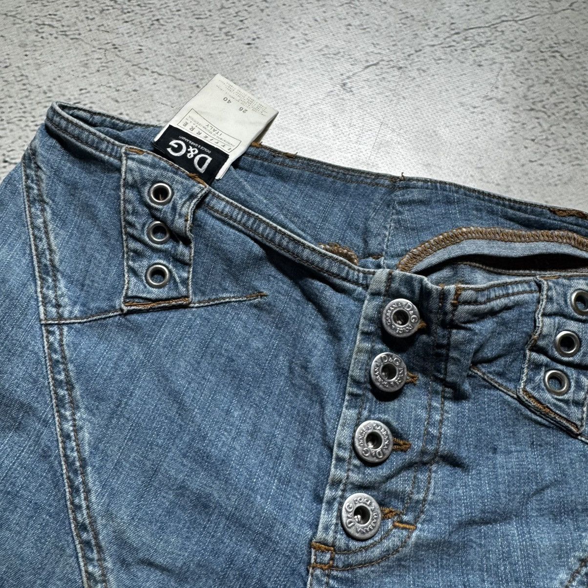 Dolce & Gabbana avant garde bootcut flared jeans very rare with big logo Size 26" / US 2 / IT 38 - 8 Thumbnail