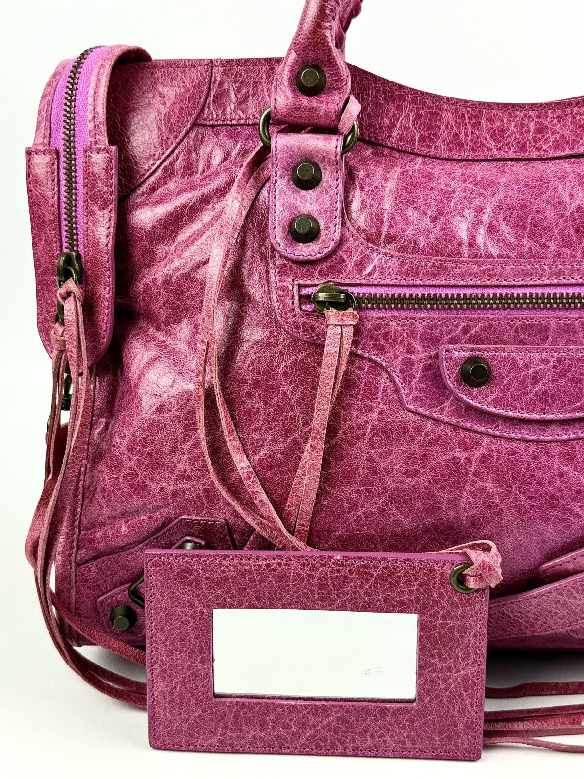 Balenciaga Balenciaga - Classic - Distressed - Metallic Pink - Le City Size ONE SIZE - 7 Thumbnail