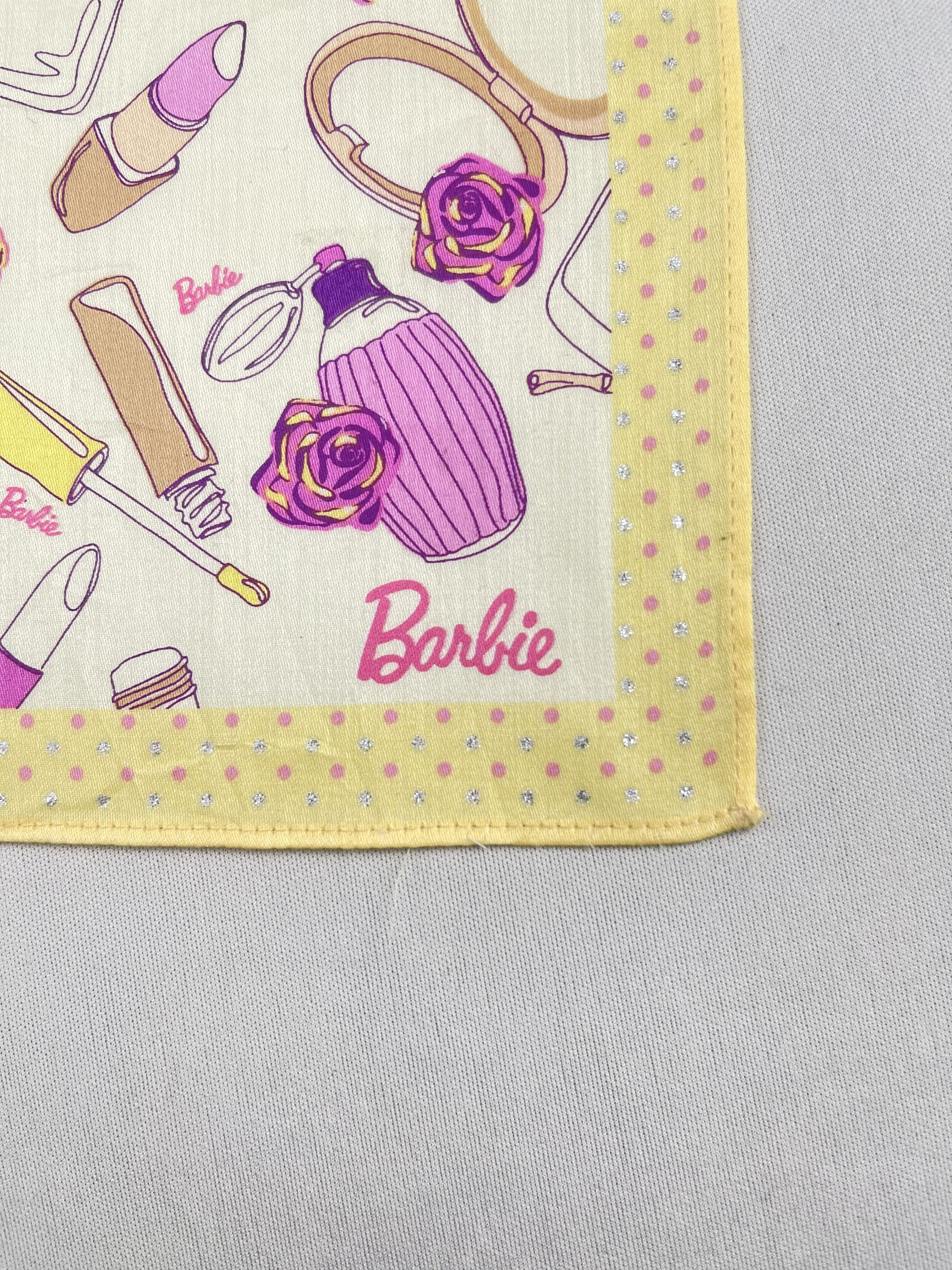 Japanese Brand Vintage Barbie Handkerchief Pocket Square Bandana HM0085 Size ONE SIZE - 5 Thumbnail