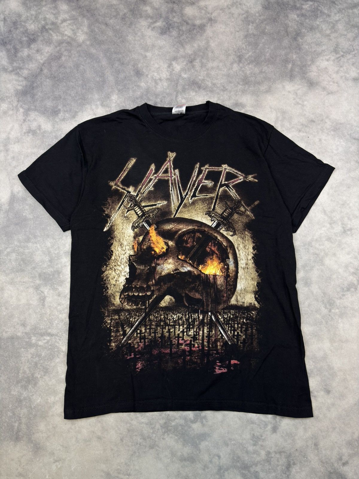 Band Tees × Slayer Slayer world domination 2013 t shirt band rock Metal opium Size US L / EU 52-54 / 3 - 1 Thumbnail