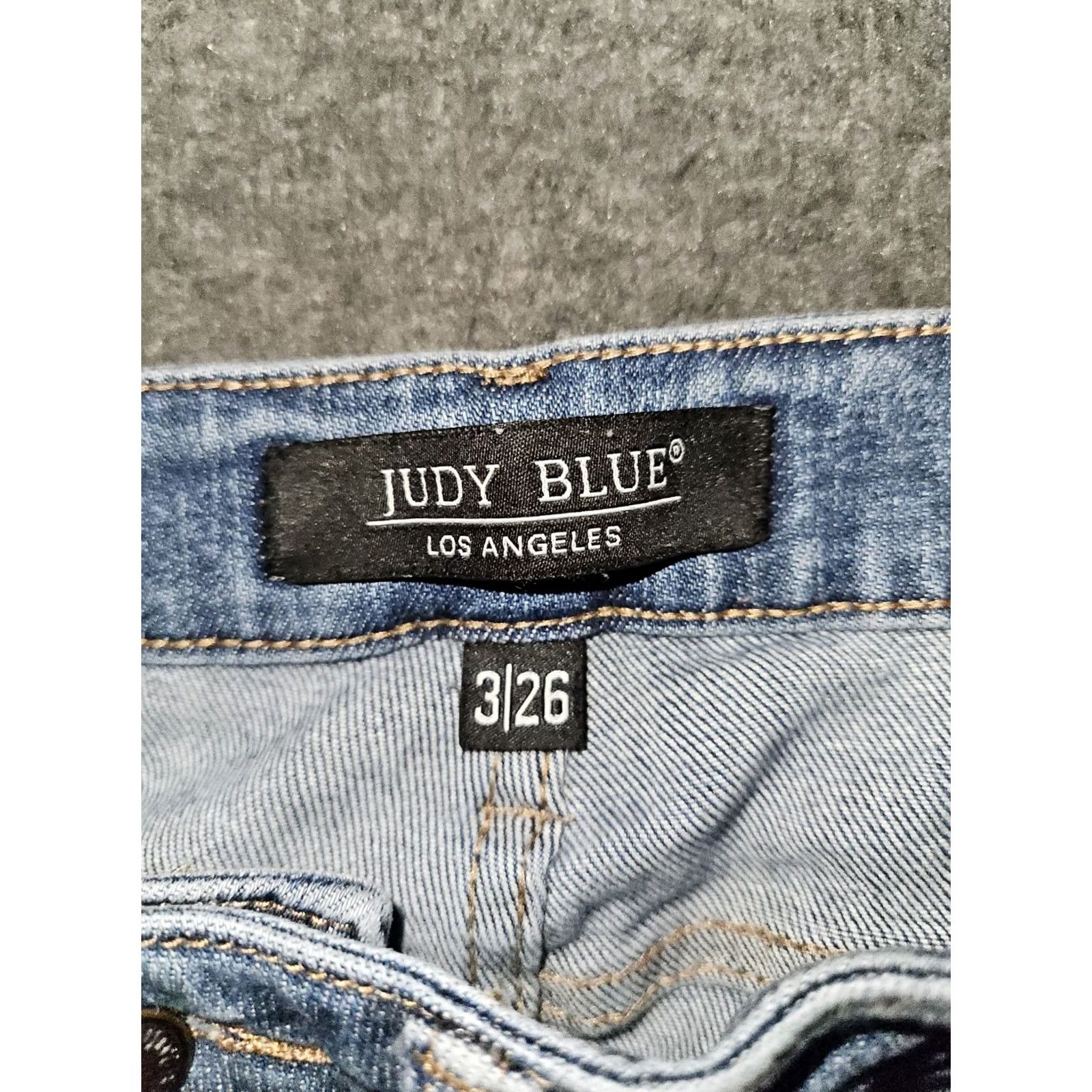 Vintage Judy Blue Skinny Jeans Women's 3 Regular Mid Rise Ankle Denim Stretch Pockets Blue Preppy City 26.5 Inseam Size 26" / US 2 / IT 38 - 2 Thumbnail