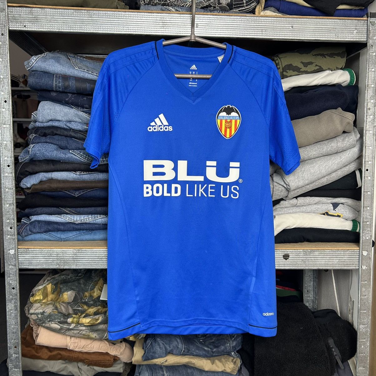 Adidas Mens Adidas FC Valencia 2017 Home Training soccer jersey Size US S / EU 44-46 / 1 - 1 Thumbnail