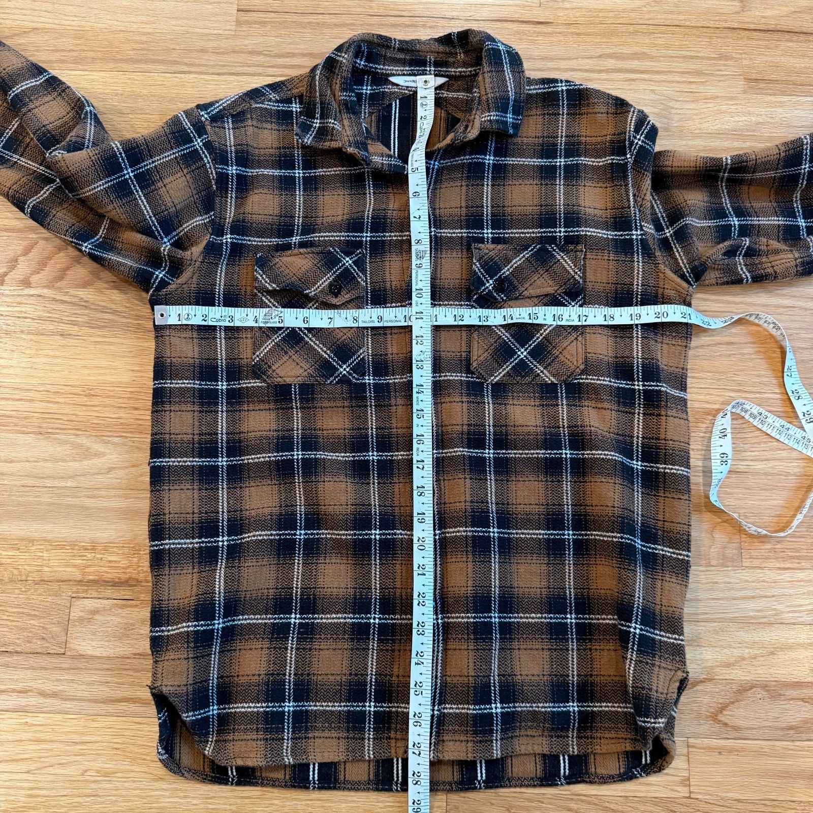 3sixteen 3Sixteen Heavyweight Crosscut Slubby Flannel in Sienna Size US L / EU 52-54 / 3 - 5 Thumbnail