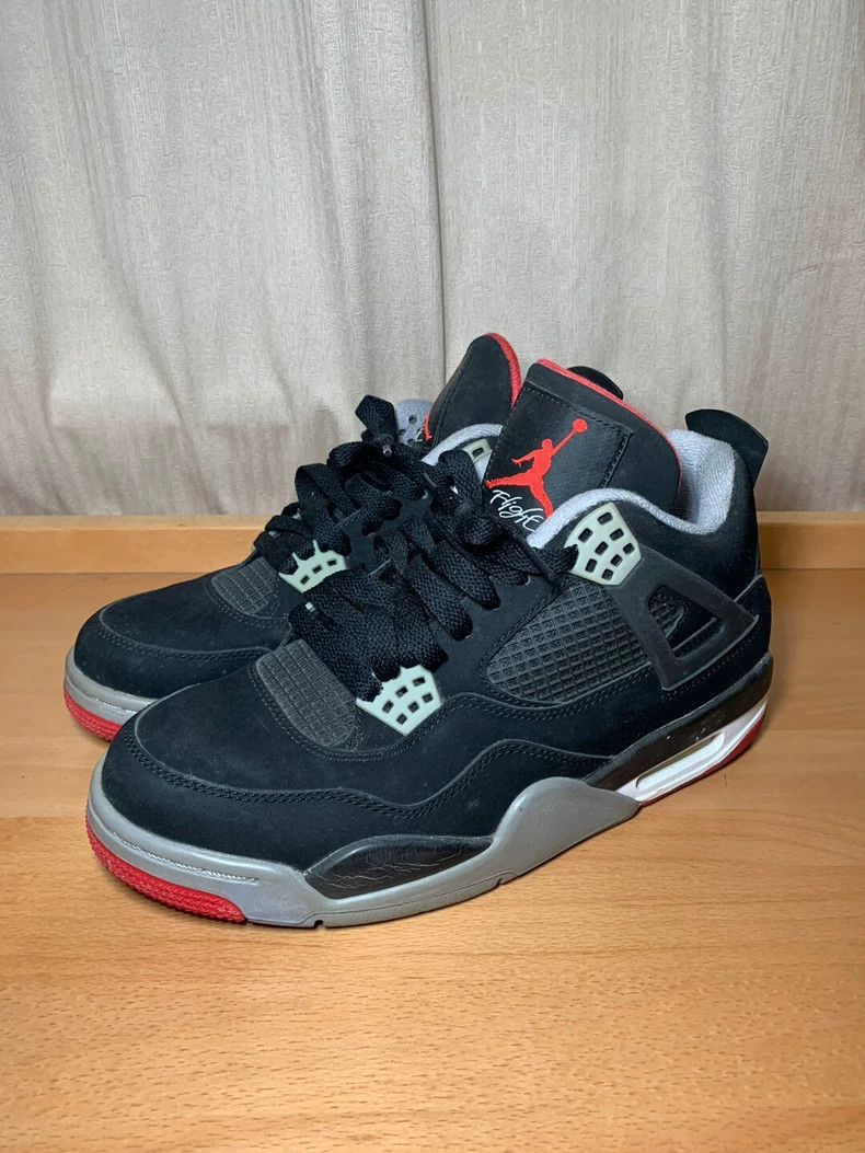 Adidas Adidas Air Jordan AJ4 Bred Basketball Shoes-2507 Size US 12 / EU 45 - 3 Thumbnail