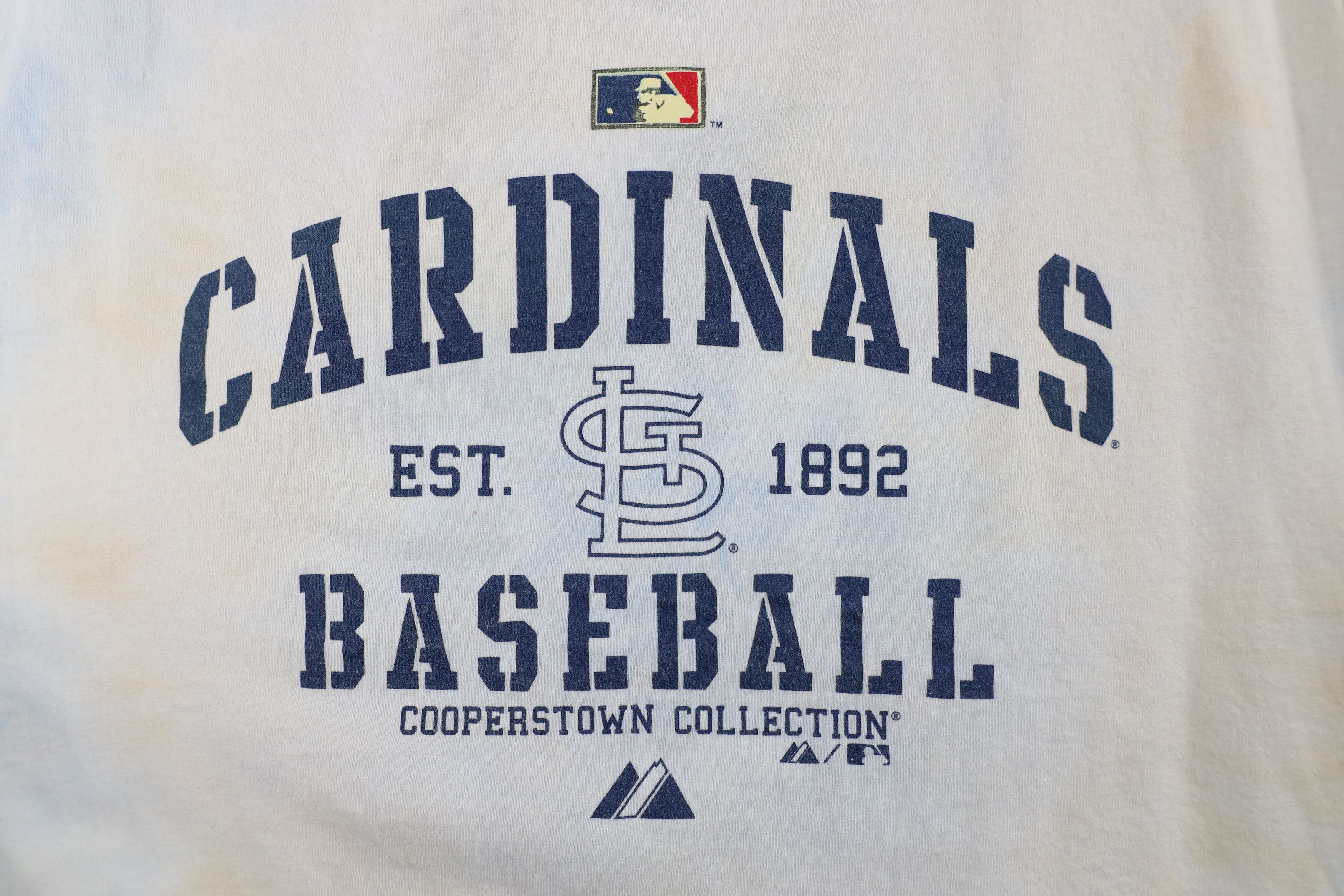 Majestic × Vintage Vintage Y2K Majestic St Louis Cardinals Baseball T-Shirt Size US XL / EU 56 / 4 - 4 Thumbnail