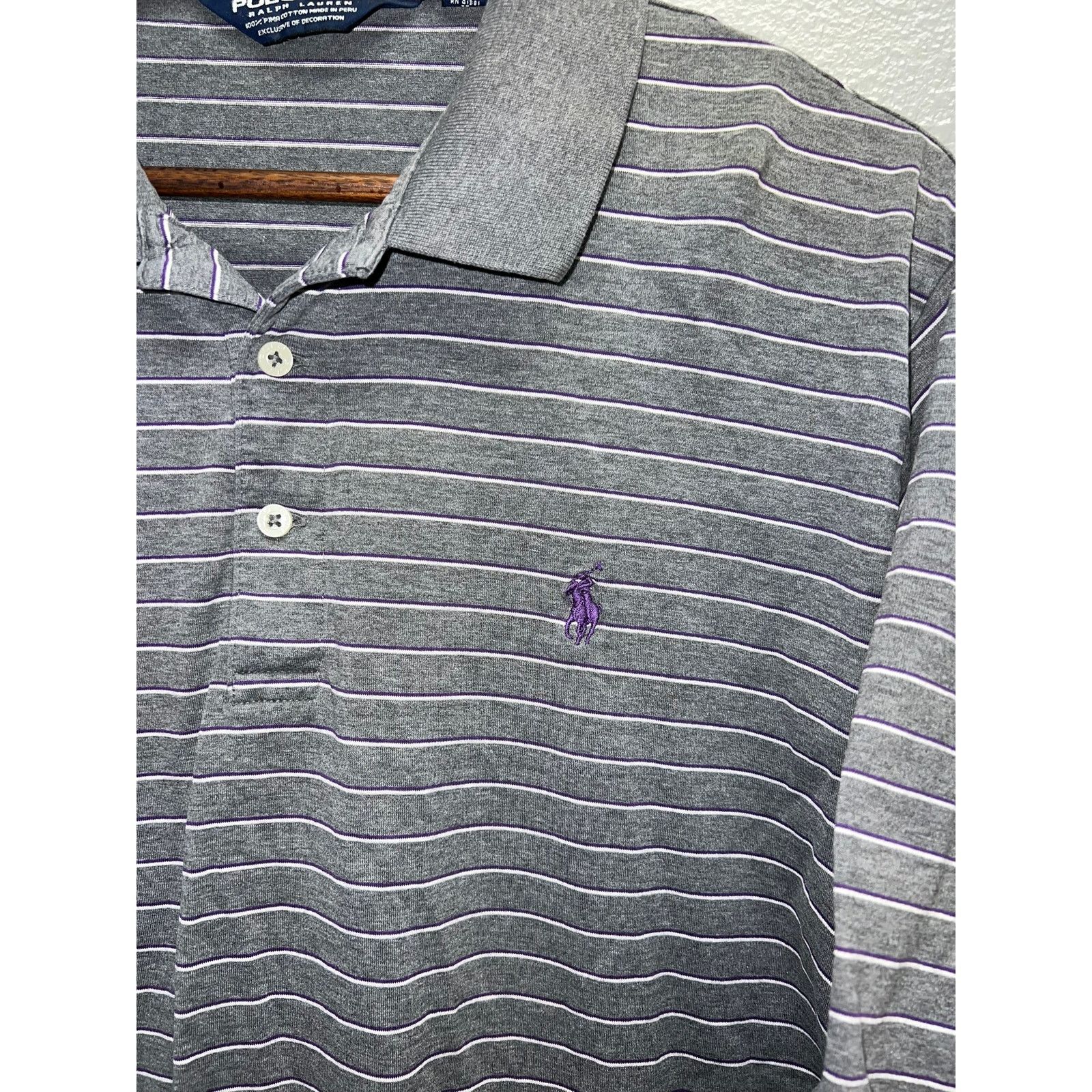 Polo Ralph Lauren Vintage Polo Golf Ralph Lauren Shirt Polo Pima Cotton Large Size US L / EU 52-54 / 3 - 3 Thumbnail