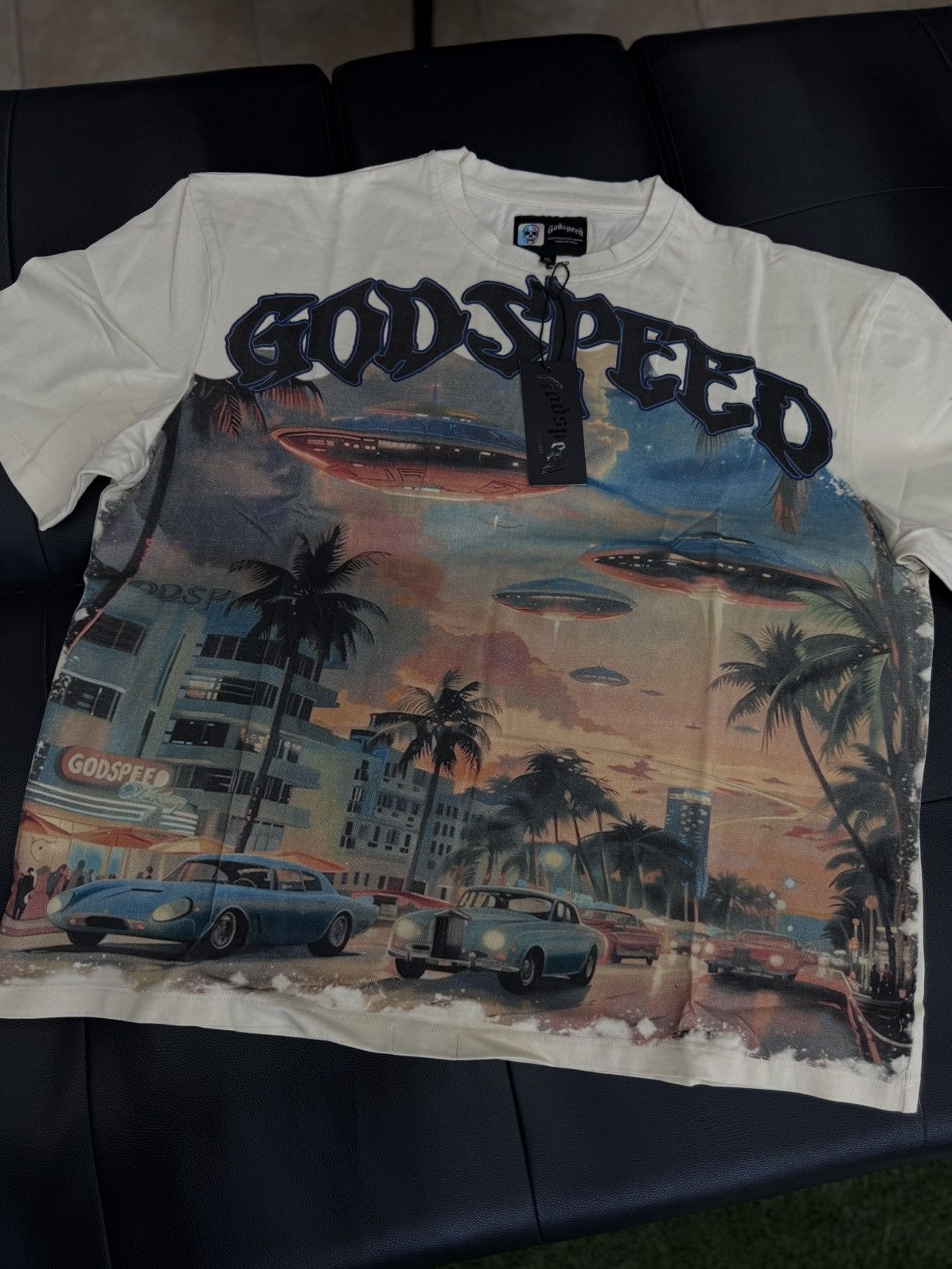 Godspeed Godspeed UFO Miami Tee Shirt Size XL (NEW) Size US XL / EU 56 / 4 - 4 Thumbnail