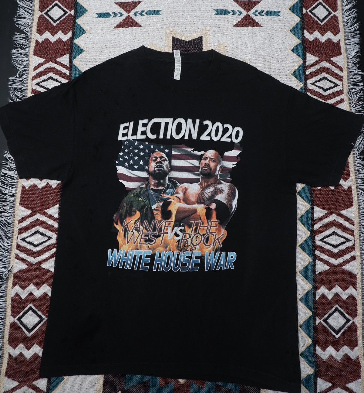 Other KANYE WEST VS THE ROCK TSHIRT Size US XL / EU 56 / 4 - 2 Thumbnail