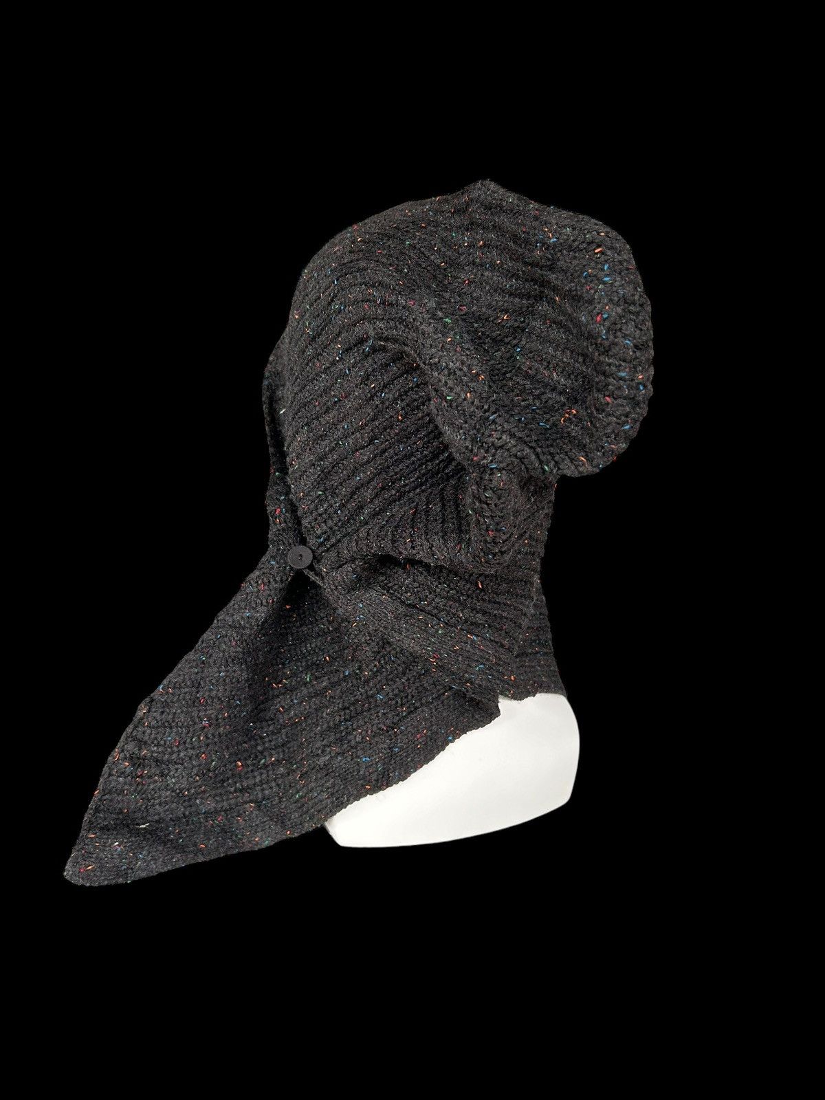 Japanese Brand × Kapital × Vintage Crochet Knitted Handmade Big Beanie Hats Custom☠️🎌 Size ONE SIZE - 2 Thumbnail