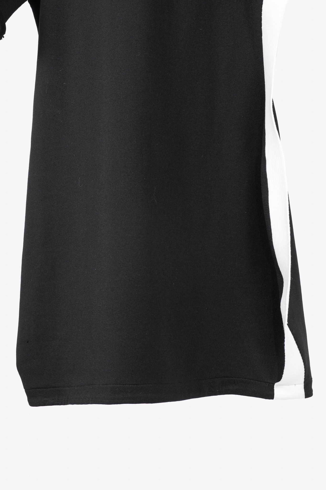 Issey Miyake Issey Miyake Black Knit White-Trim Curved Mini Dress Size XL / US 12-14 / IT 48-50 - 6 Thumbnail