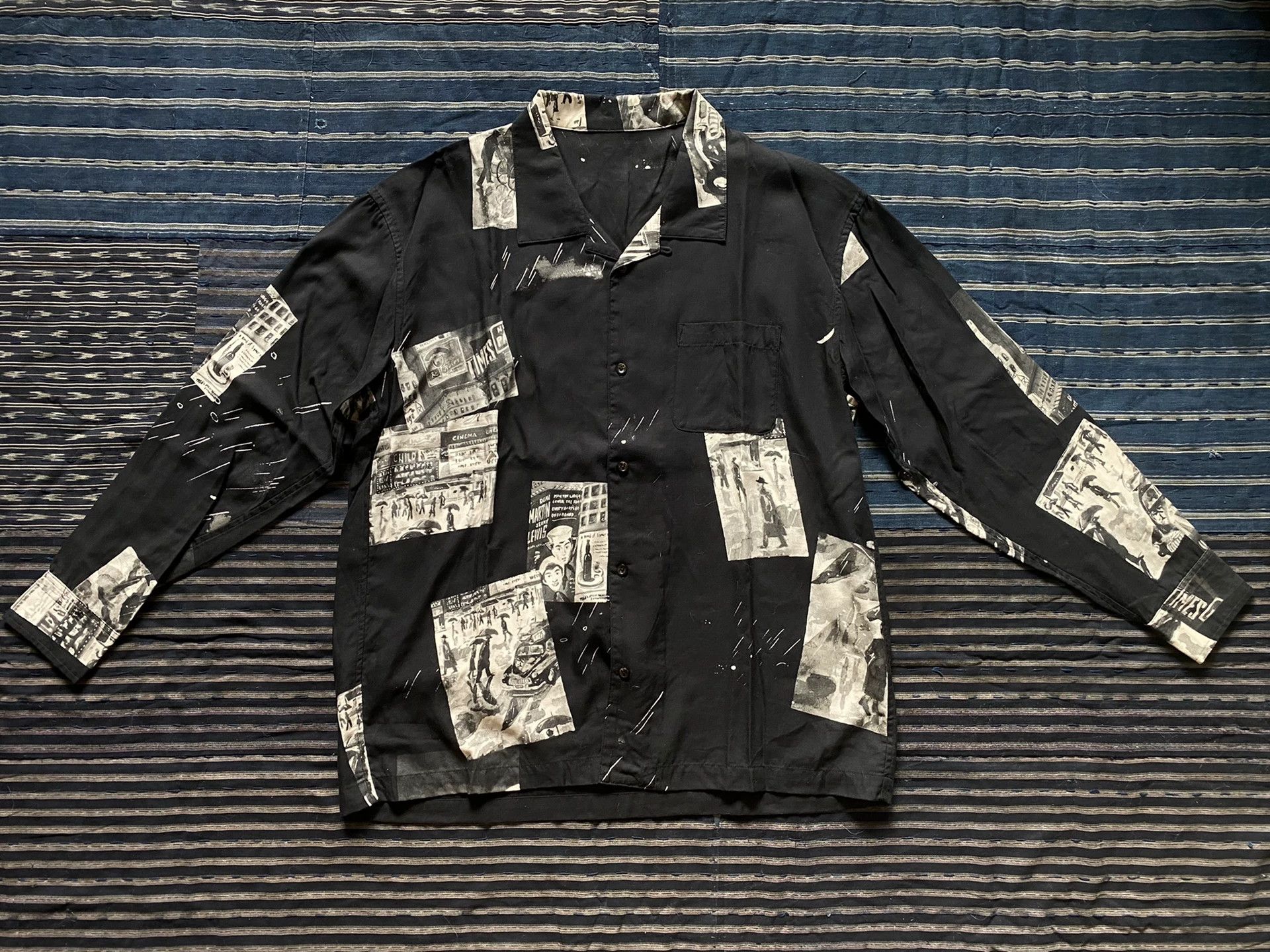 Porter Classic aloha long shirt with vintage prints Size US L / EU 52-54 / 3 - 1 Thumbnail