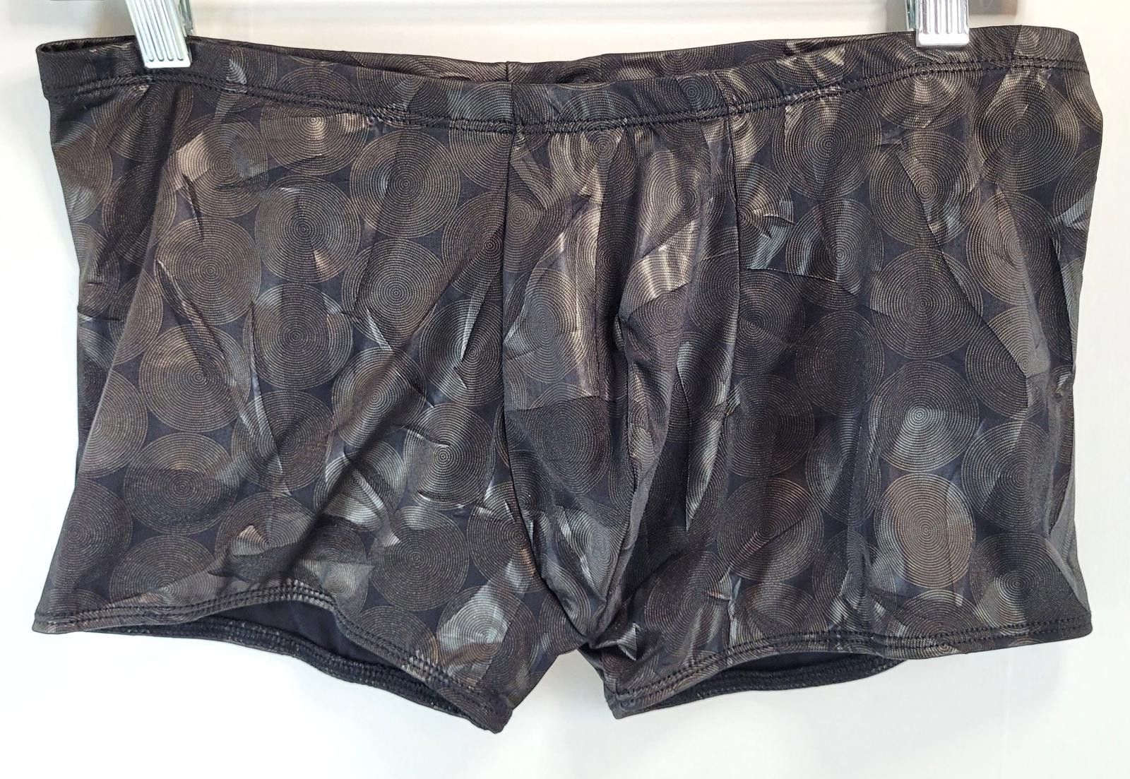 Other MALE POWER Men’s Med 30" Metallic Boxer Trunks Black – NEW Size 30 - 1 Thumbnail