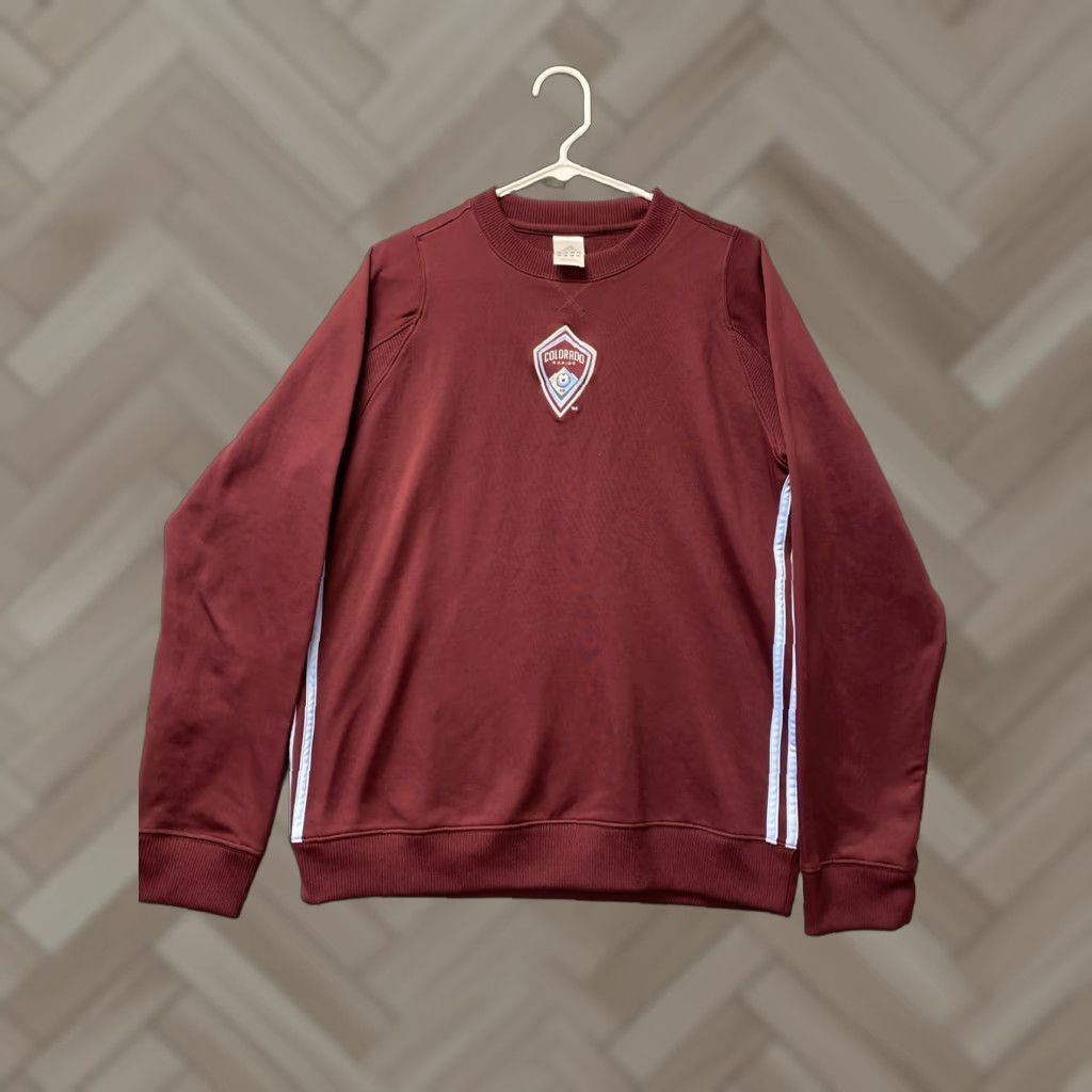 Adidas Adidas Colorado Rapids Sweatshirt L Maroon Crew Neck Fleece Soccer/MLS/Football Pullover Men Size US L / EU 52-54 / 3 - 1 Thumbnail