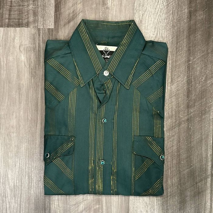 Panhandle Slim Men's SS 2 pocket Snap Shirt - blue main image 1