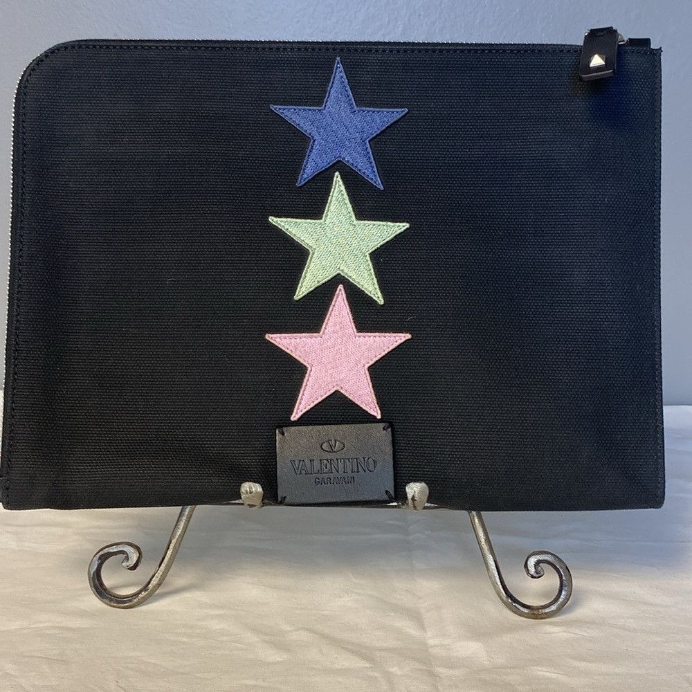 Valentino Valentino Garavani Black 'Beauty is a Birthright' Canvas St Size ONE SIZE - 4 Thumbnail