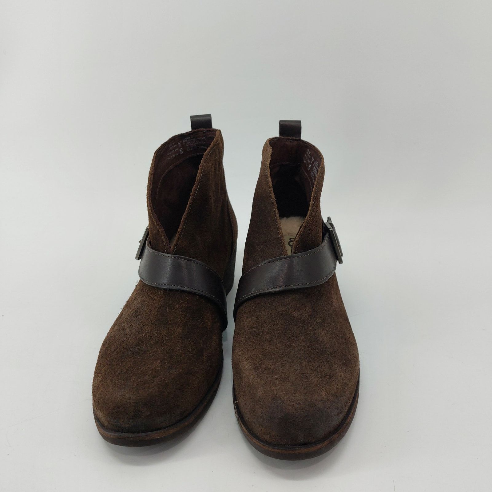 Ugg Ugg Wright Belted Brown Suede Leather Booties Womens Sz 8.5 Size US 8.5 / IT 38.5 - 2 Thumbnail