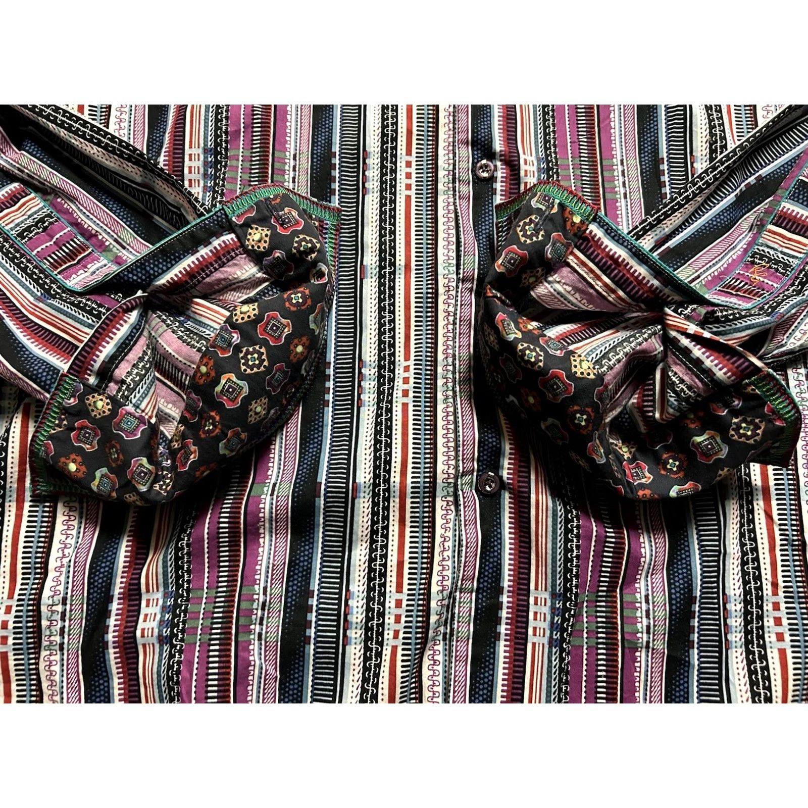 Robert Graham Robert Graham Shirt Mens 2XL TLT Multicolor Long Sleeve Button-Down Size US XXL / EU 58 / 5 - 4 Thumbnail