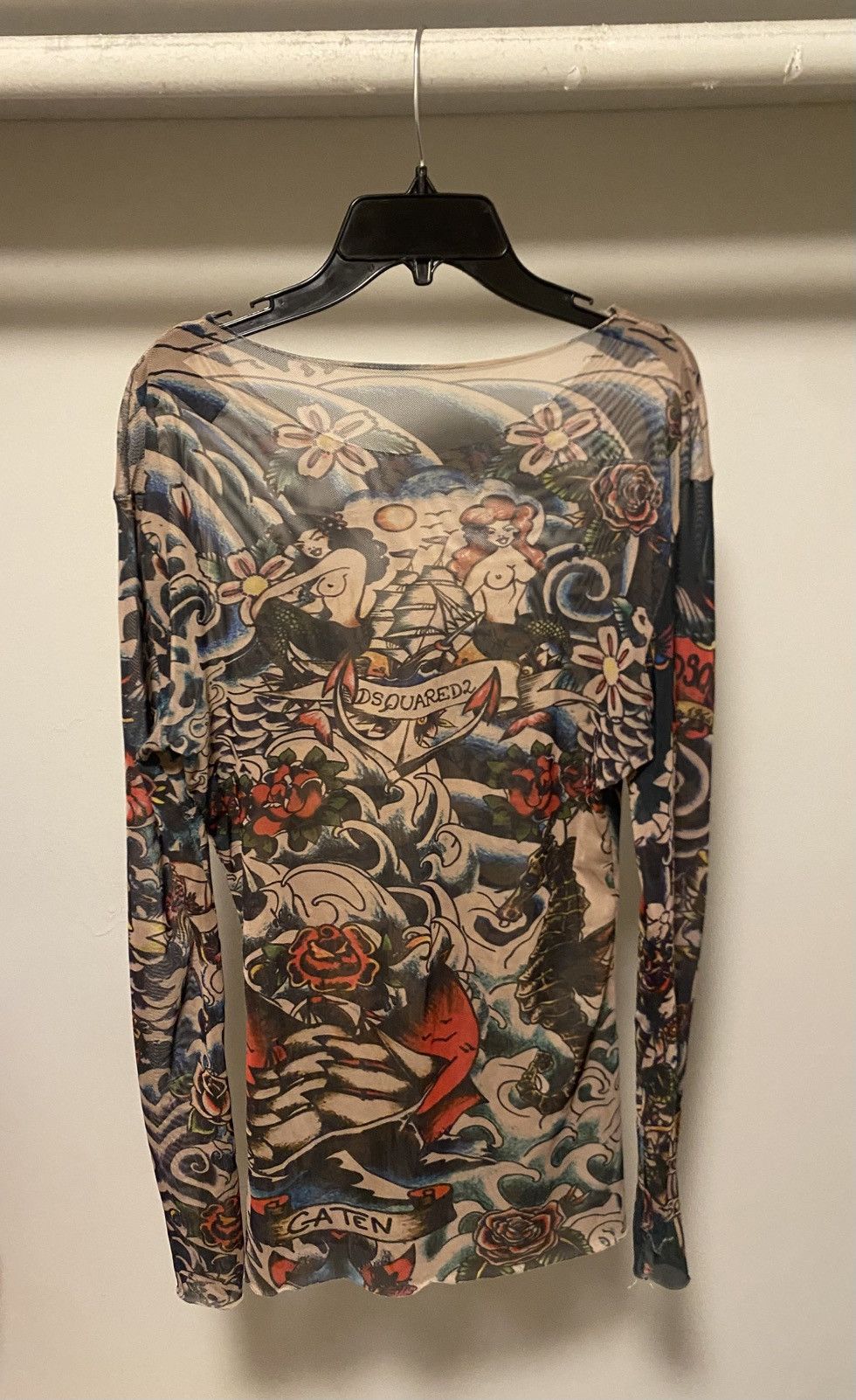 Dsquared2 ss16 Dsquared2 Tattoo Mesh Longsleeve Size US M / EU 48-50 / 2 - 3 Thumbnail
