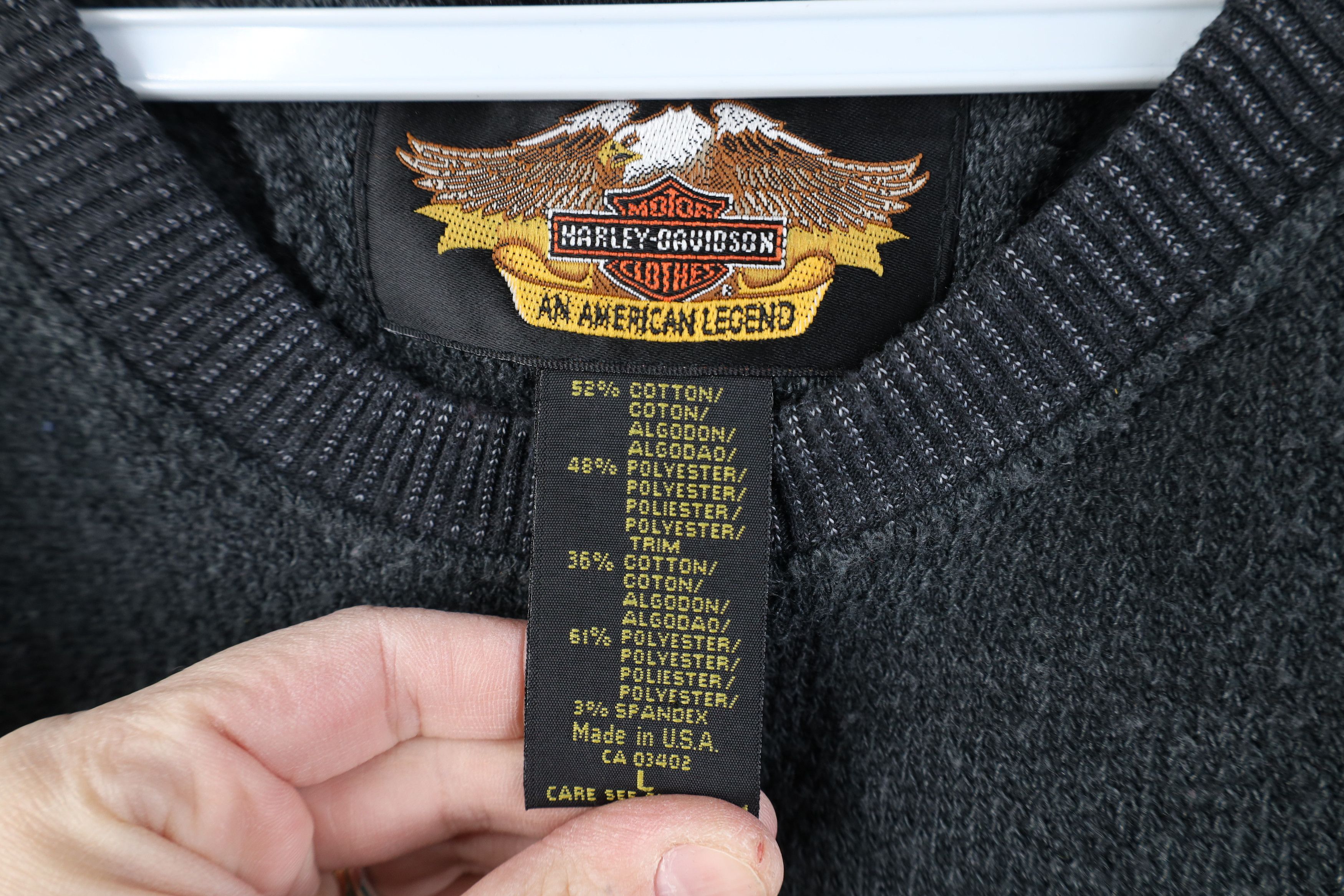 Harley Davidson Vintage 90s Harley Davidson Terry Cloth Sweater Vest USA Size US L / EU 52-54 / 3 - 5 Thumbnail