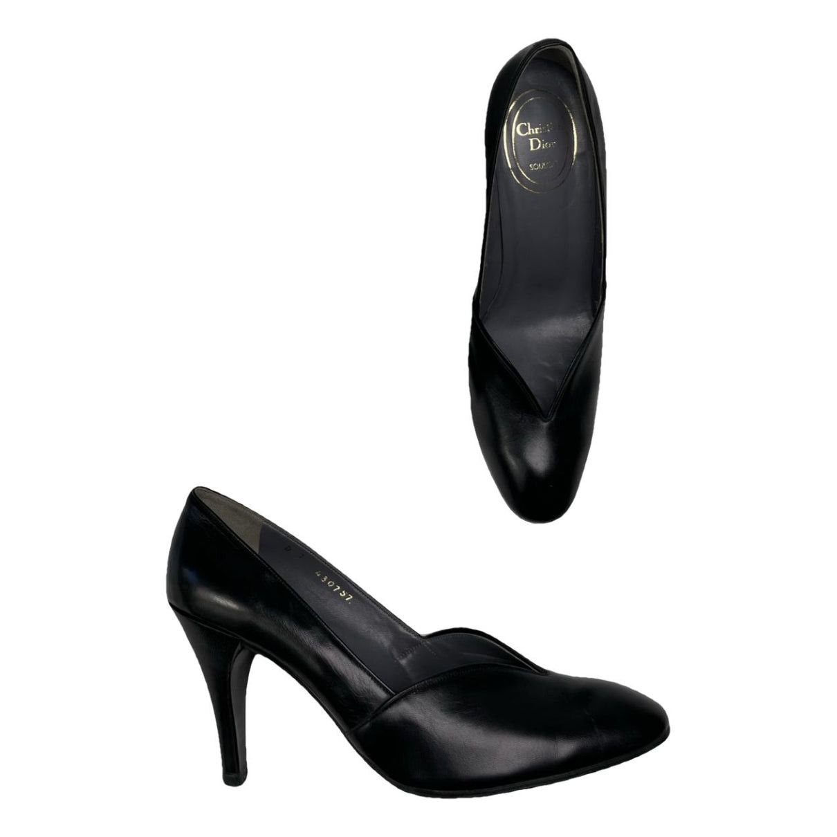 Dior amour Black Leather Heel Size US 6.5 / IT 36.5 - 1 Thumbnail
