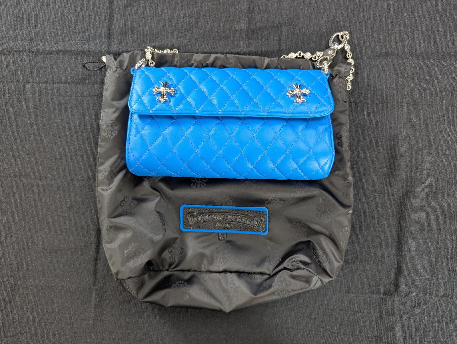 Chrome Hearts Chrome Hearts Quilted Purse in Light Blue Size ONE SIZE - 9 Thumbnail