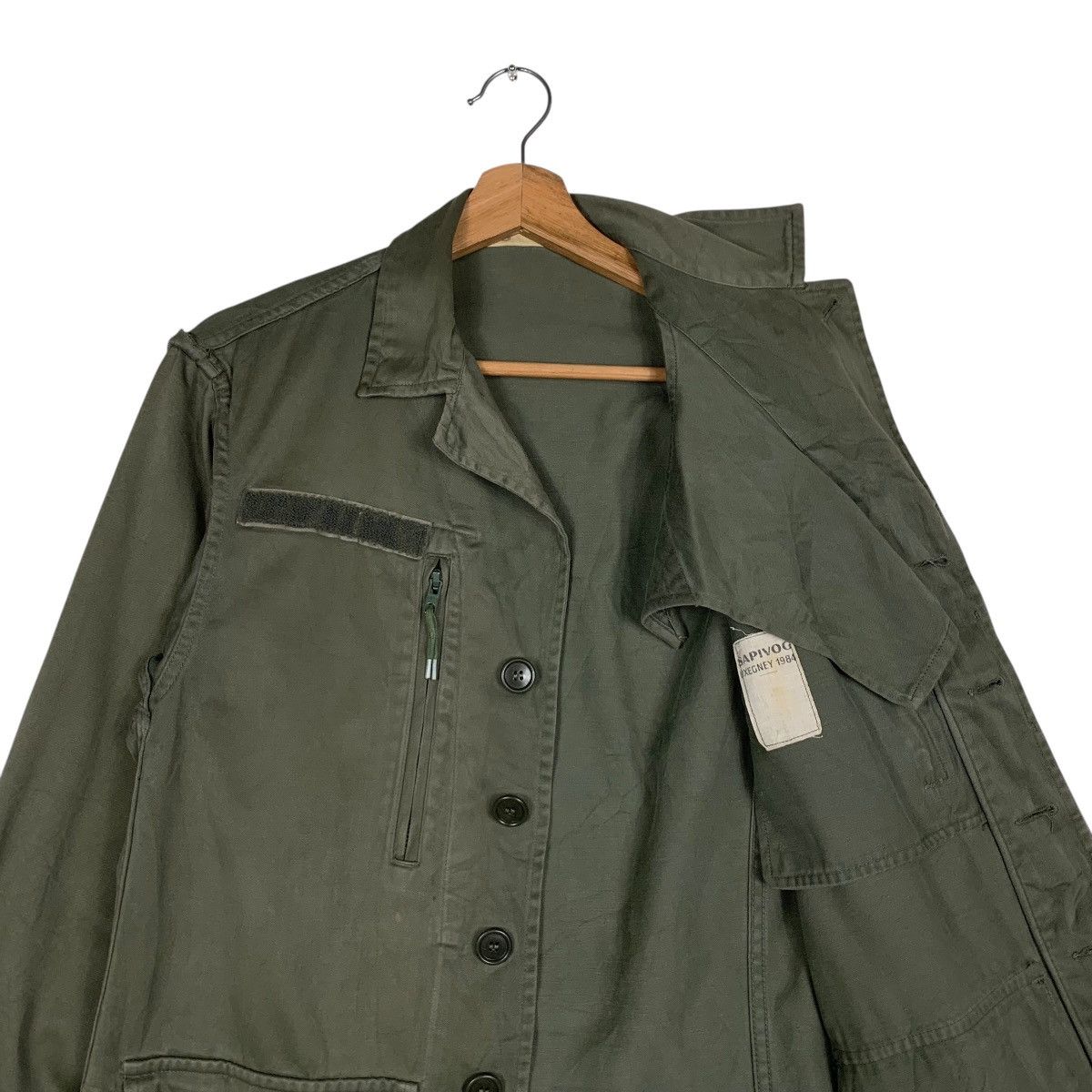 Vintage SAPIVOX UXEGNEY 1984 How’s Life Logo Army Jacket #1511-C68 Size US M / EU 48-50 / 2 - 10 Thumbnail
