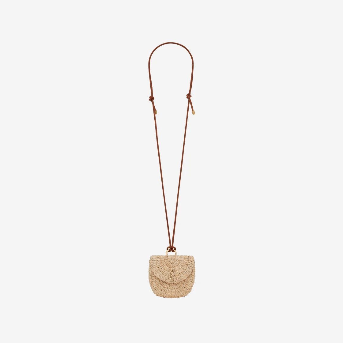 Saint Laurent Paris o1bcso1str1224 Size: OS/Cassandre Micro Necklace in Brown Size ONE SIZE - 1 Preview