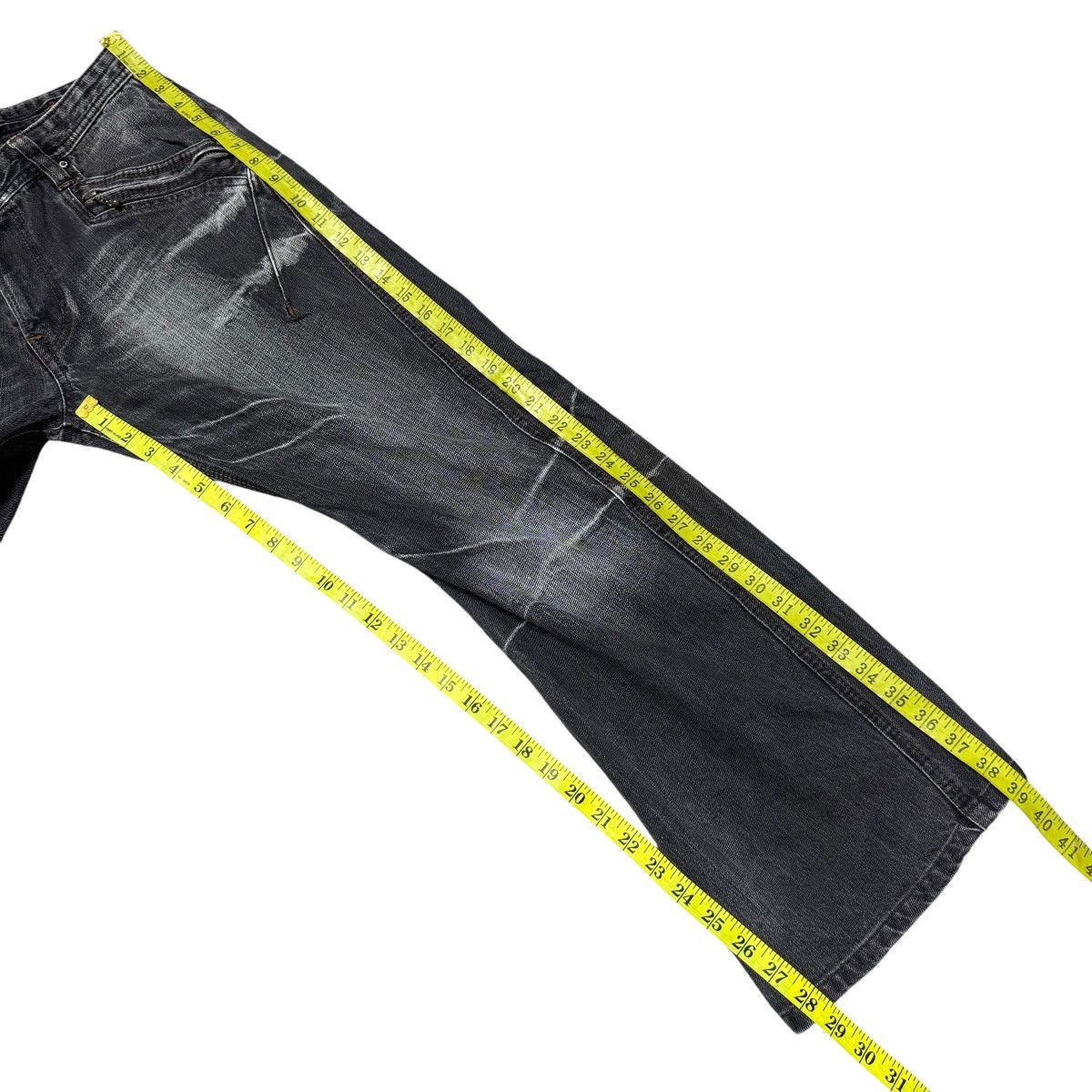 Nicole Club NCFM Nicole Club Multi Pocket Black Denim Flare Jeans Size US 34 / EU 50 - 16 Thumbnail