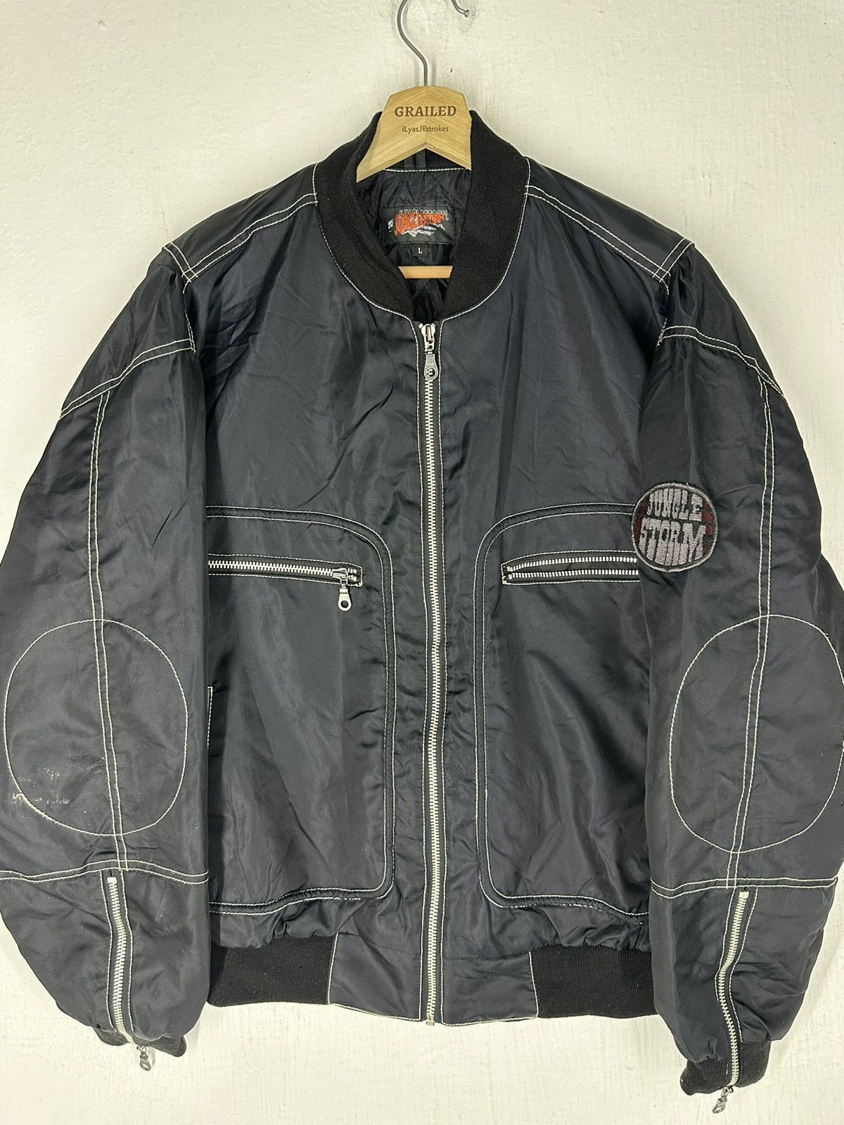 J.Crew Jungle Storm Bikers Jacket Size US L / EU 52-54 / 3 - 2 Thumbnail
