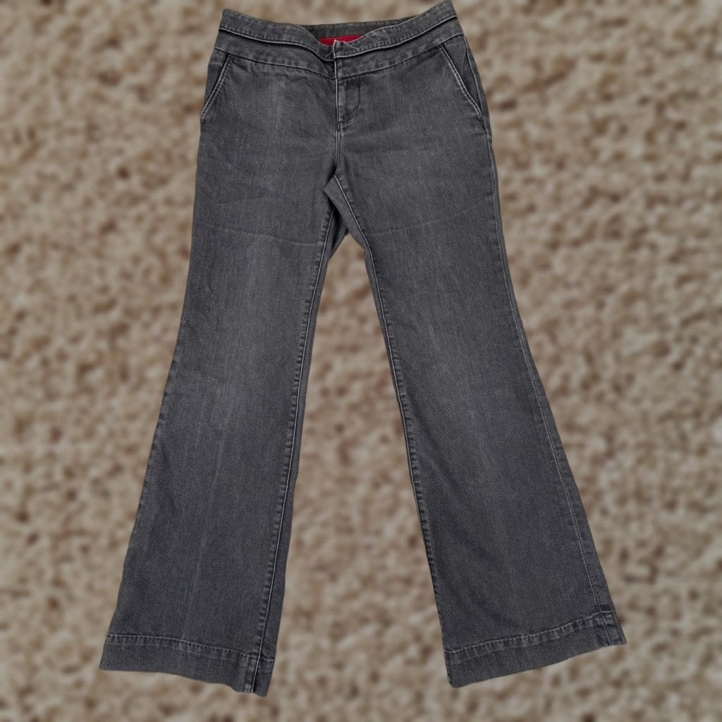 Banana Republic Banana Republic Jeans Women's 4 Black Denim Flared Regular Fit 30x31 Size 27" / US 4 / IT 40 - 1 Thumbnail