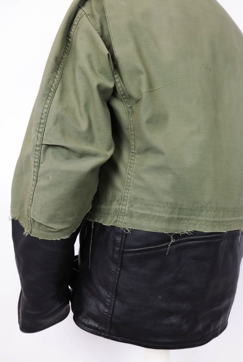 Vintage 1 of 1 vintage army leather jacket hybrid Size US L / EU 52-54 / 3 - 10 Thumbnail