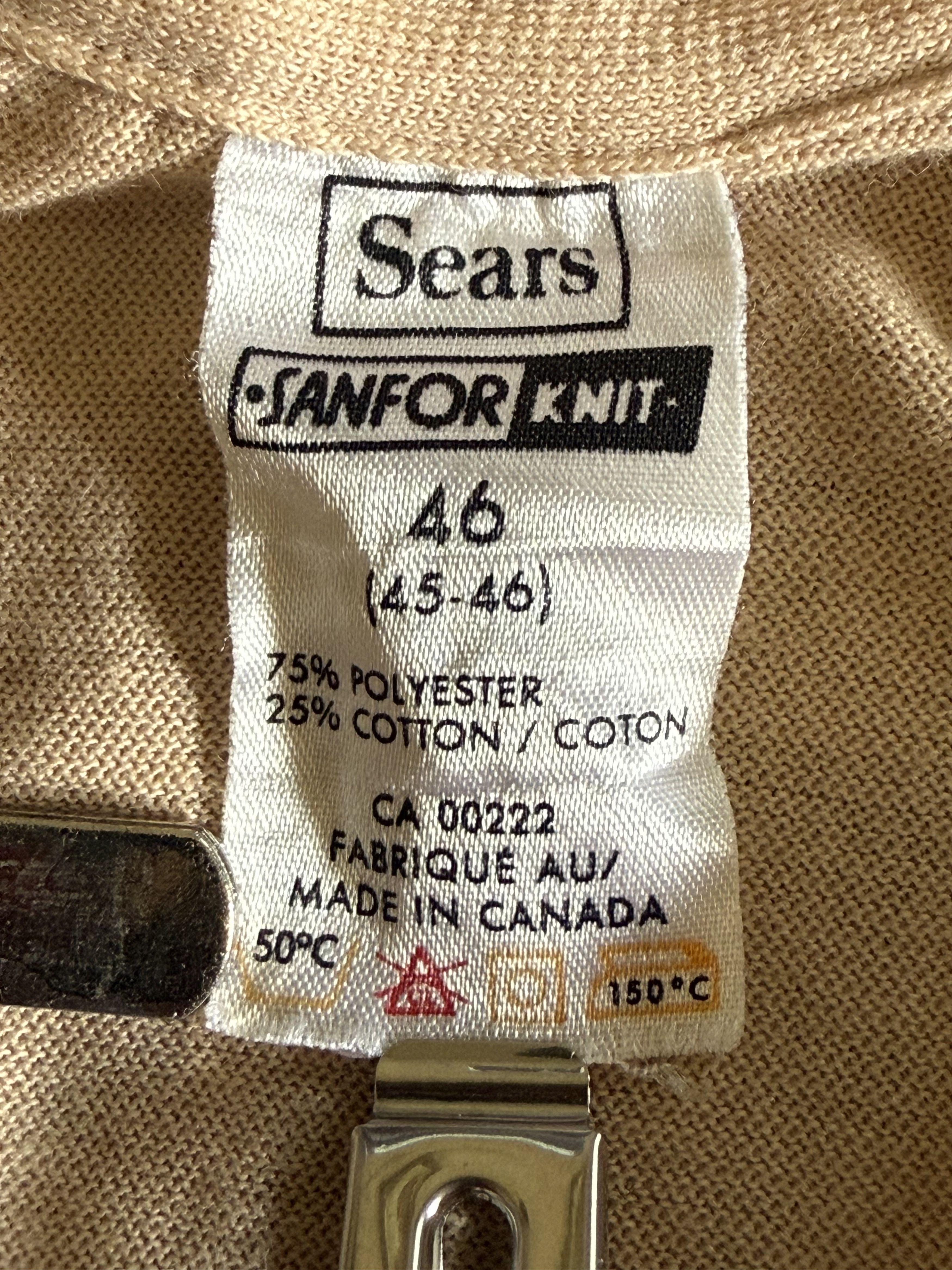 Sears Vintage Sears Sanfor-Knit V-Neck Tee Canada 80s XL Size US XL / EU 56 / 4 - 3 Thumbnail