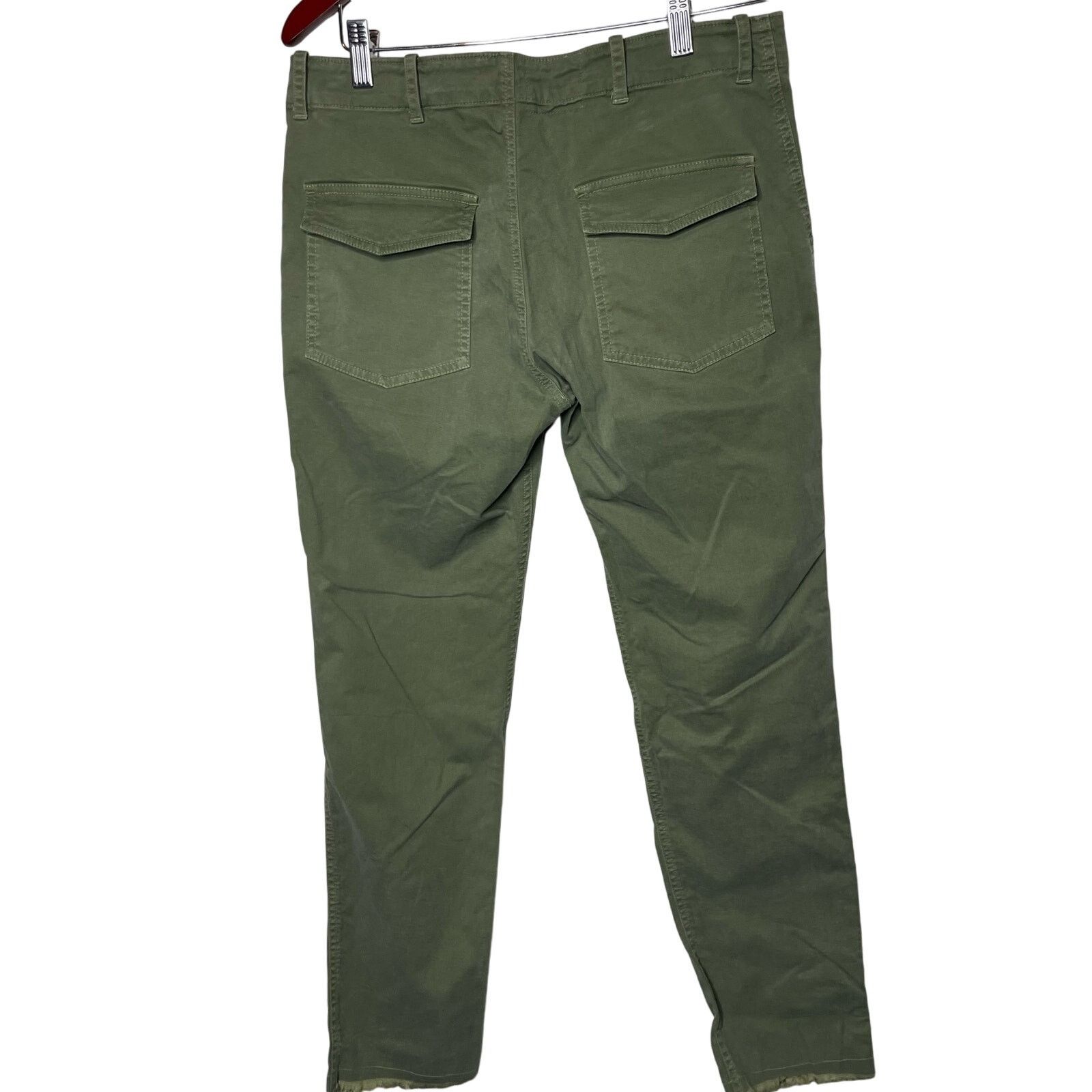 Nili Lotan Nili Lotan Camo Green Jenna Pants ankle crop sz 2 Size 26" / US 2 / IT 38 - 8 Thumbnail