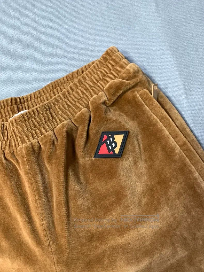 Burberry Burberry size S Logo Velvet Patchwork Casual Pants Size US 27 - 1 Thumbnail