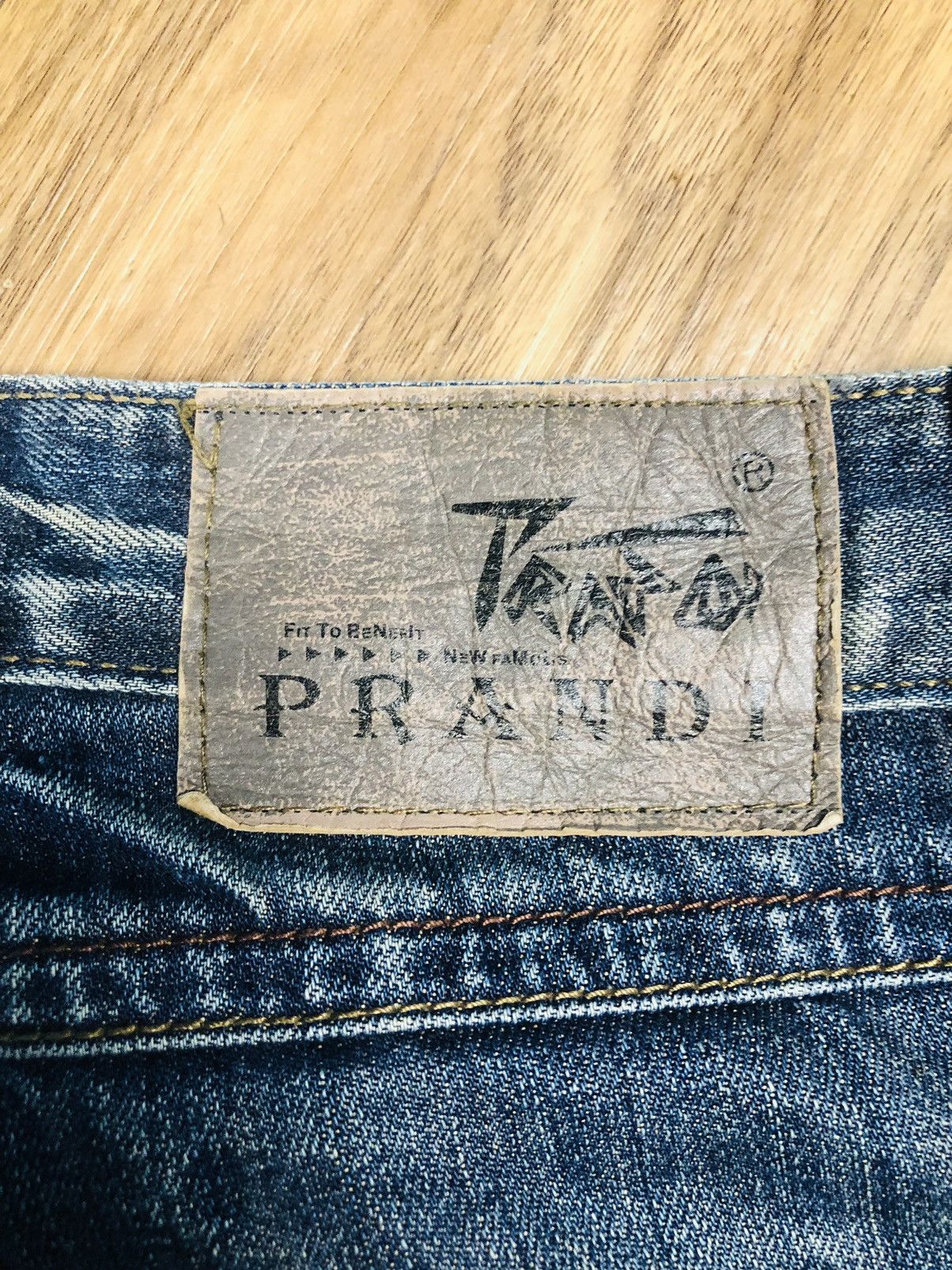 PRANDI Distressed Jeans PDL Denim - Whiskering Wash (38)