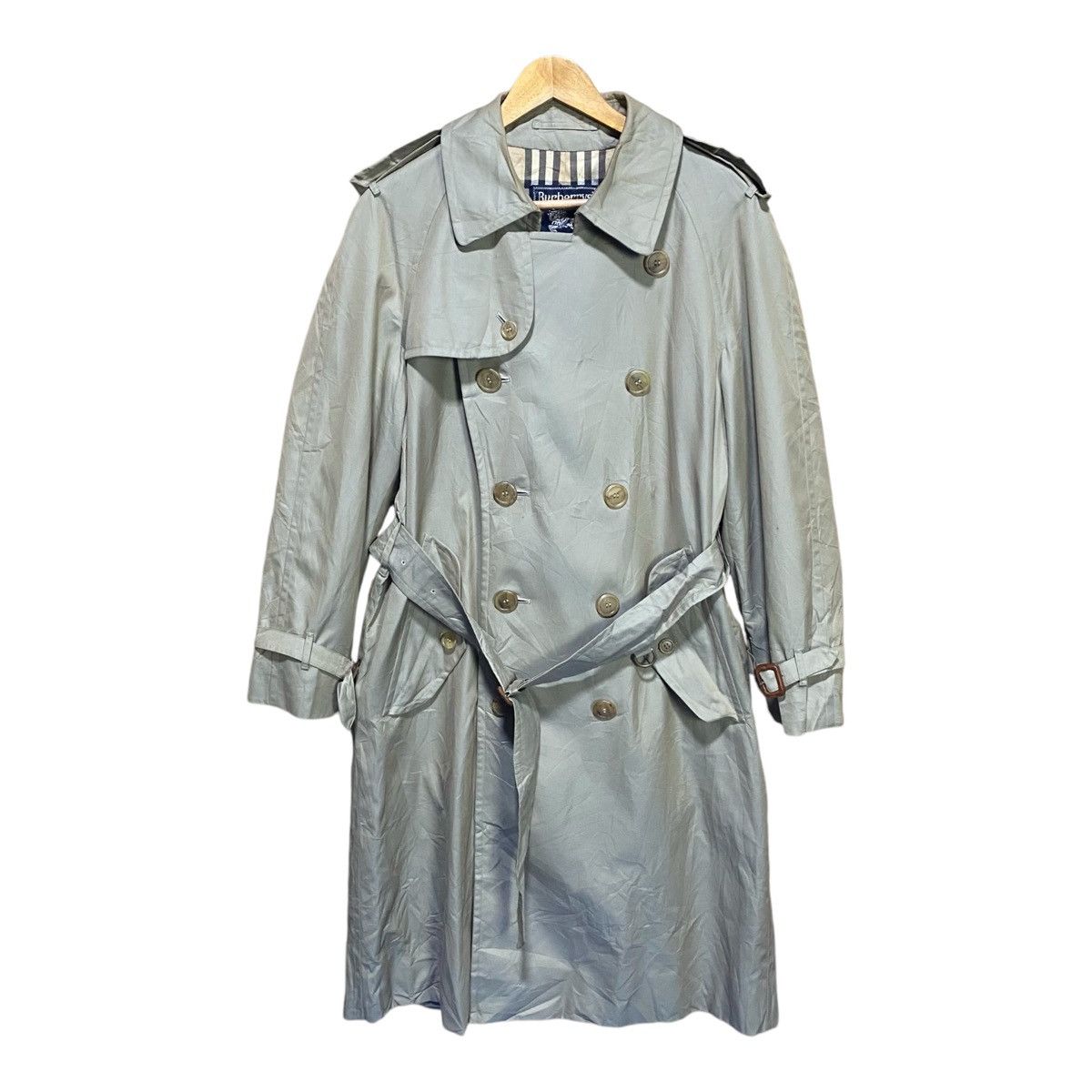 Burberry × Vintage Vintage Burberrys Long Jacket Bondage Nova Check Lining Size US L / EU 52-54 / 3 - 1 Thumbnail