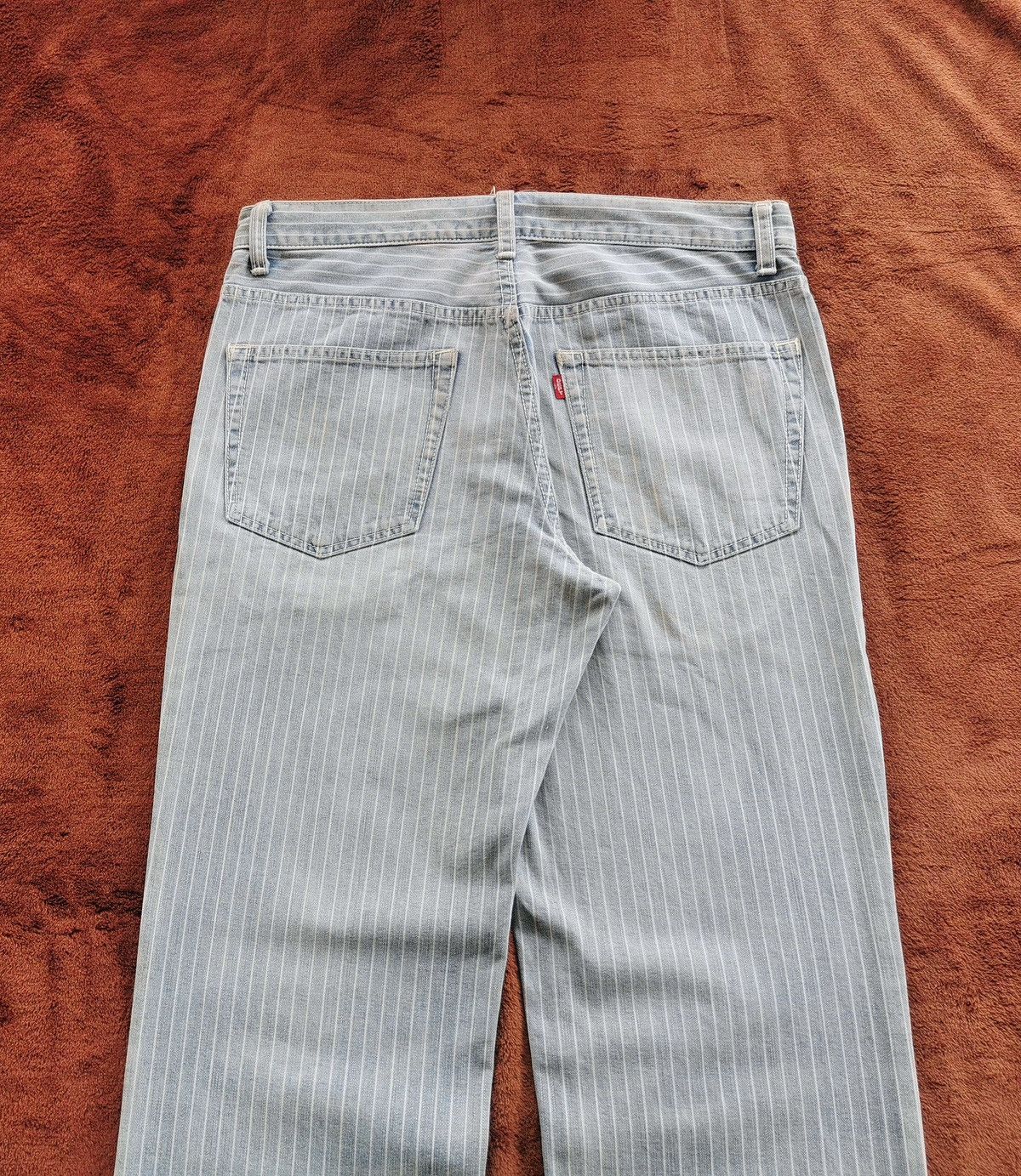Kapital Dept Japan Pinstripe Wash Blue Denim Jeans Size US 32 / EU 48 - 8 Thumbnail