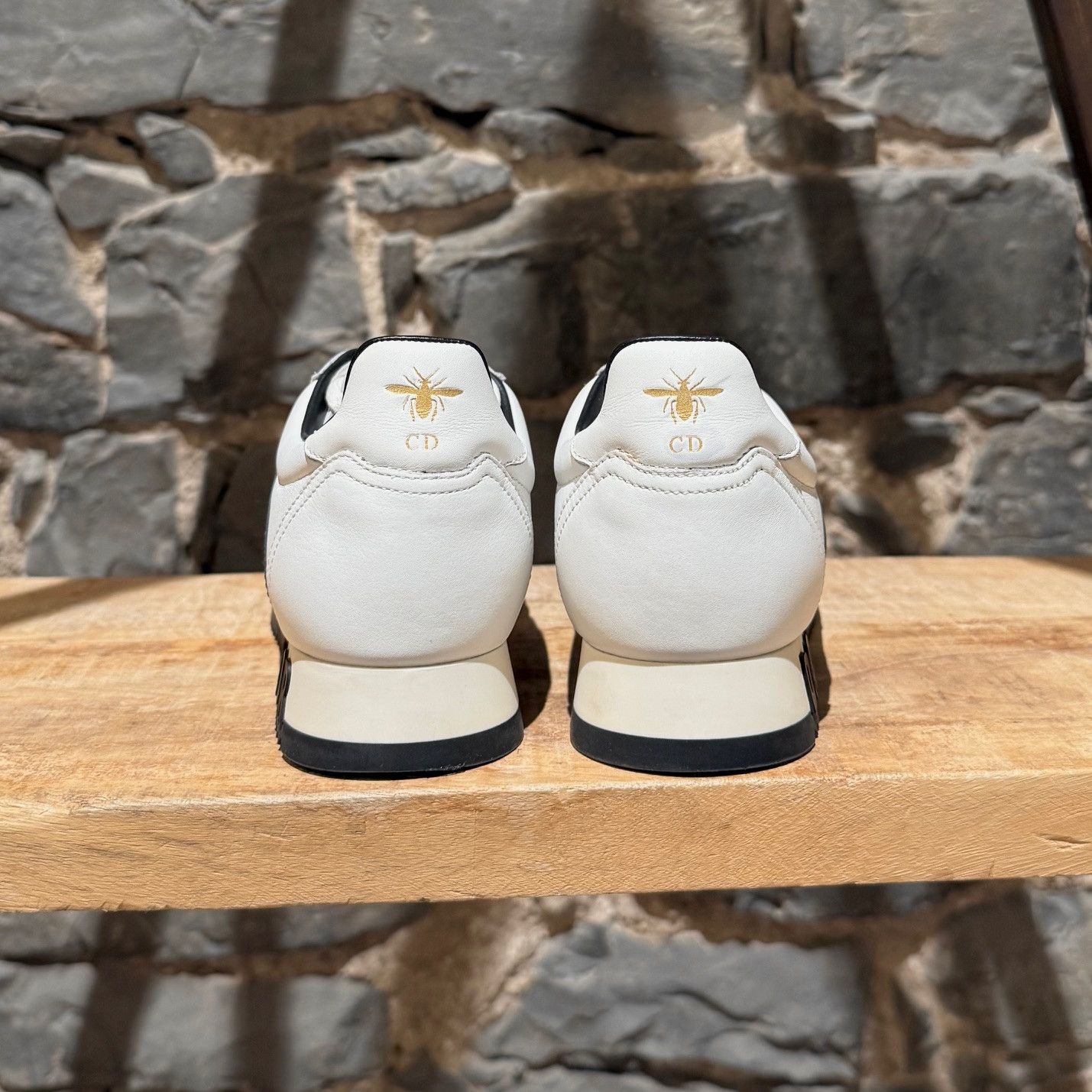 Dior Christian Dior White Leather Diorun Logo Sneakers Size US 5 / IT 35 - 5 Thumbnail