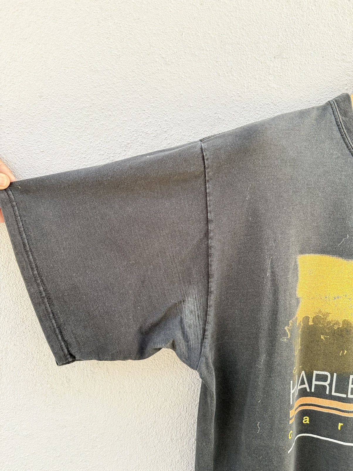 Harley Davidson Thrashed Vintage Harley Davidson Caribbean Faded Grunge Tee Size US L / EU 52-54 / 3 - 7 Thumbnail