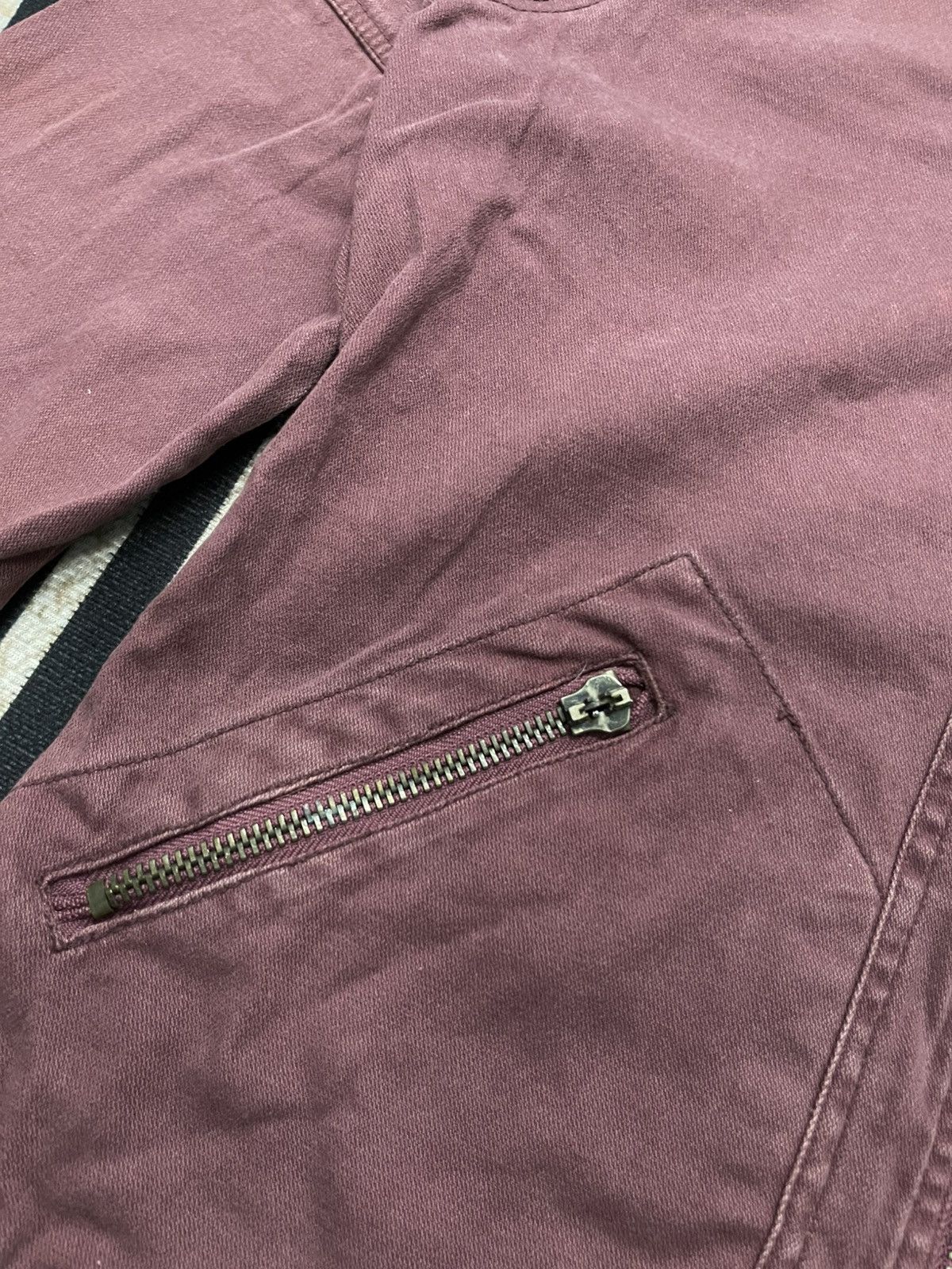 Dickies × Vintage 2000s DICKIES RED ZIPPER BIKER JACKET FADED Size US L / EU 52-54 / 3 - 7 Thumbnail