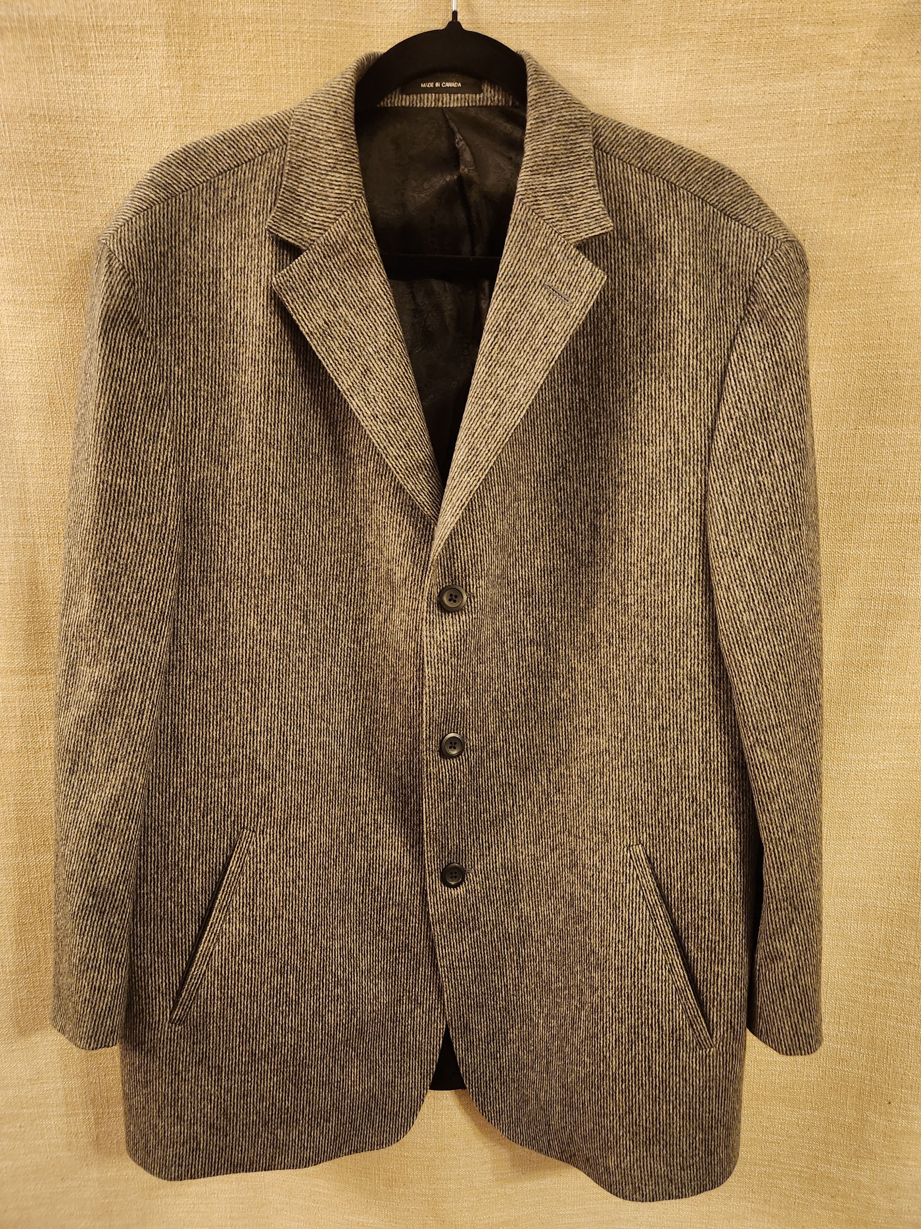 Other Steven Giles 100% Wool Gray Striped 3 Button Blazer Size 42R - 1 Thumbnail