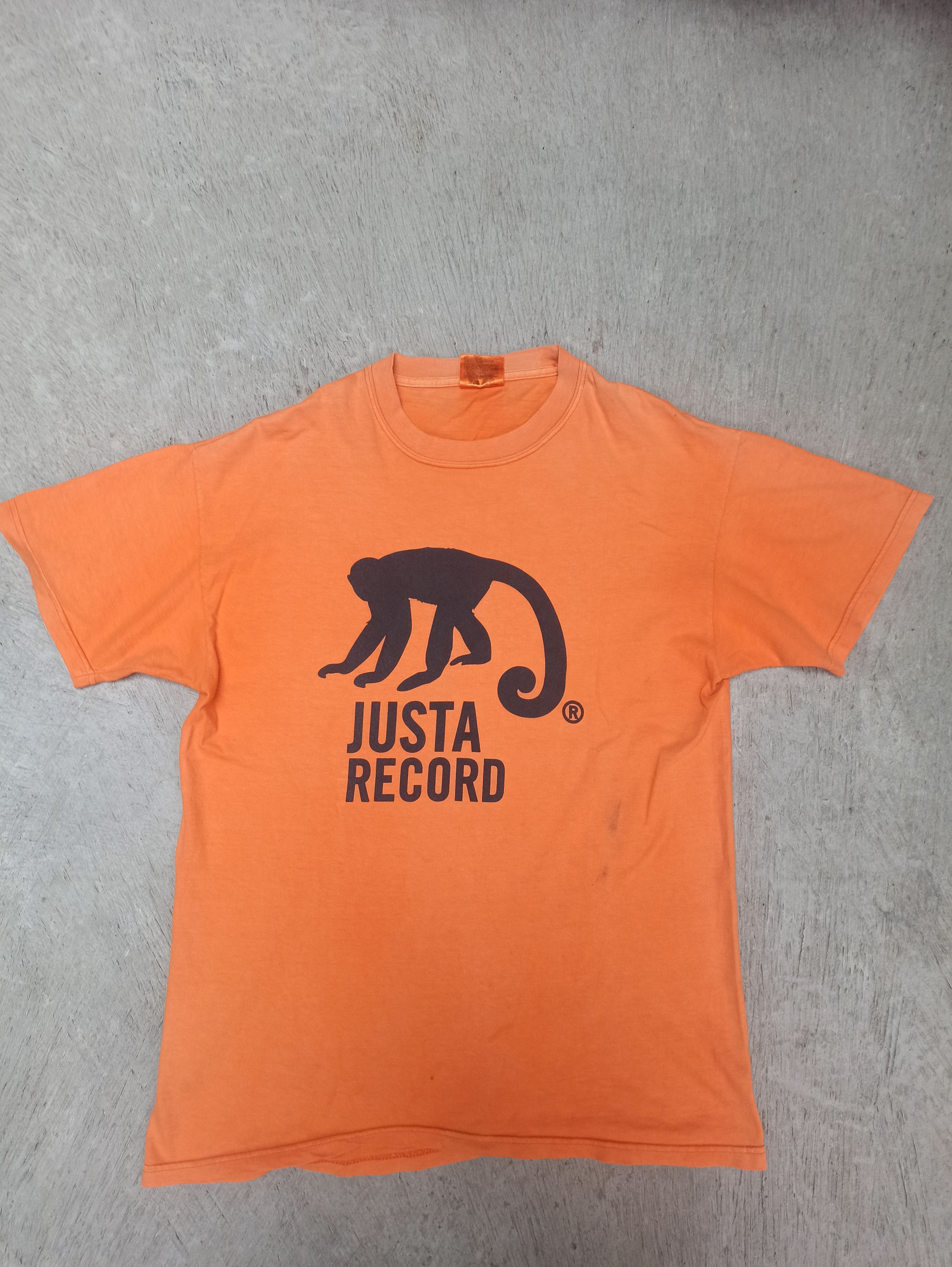 Hanes × Vintage Vintage Tshirt 90's Marchandise Justa Record Reggae Size US M / EU 48-50 / 2 - 1 Thumbnail